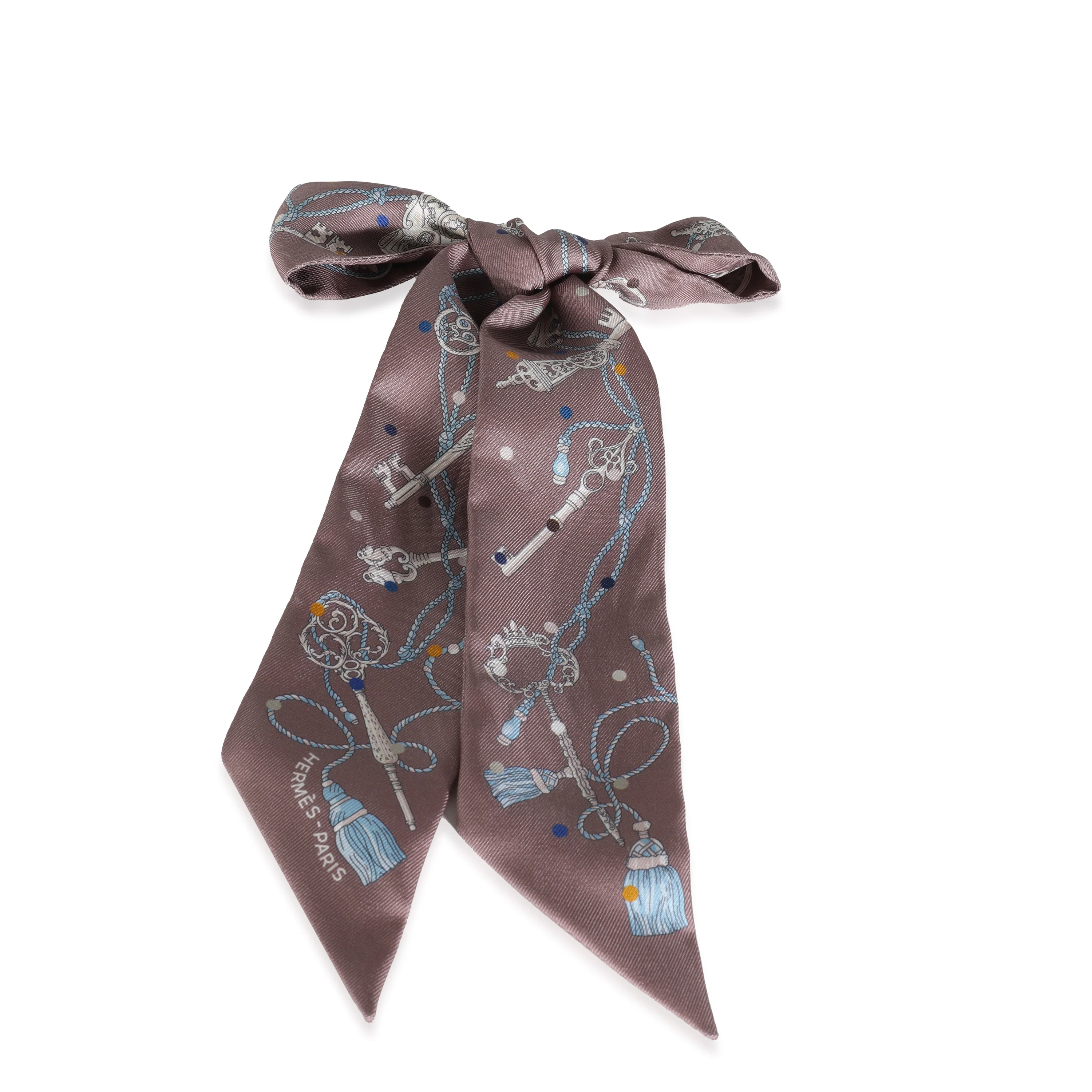 Marron Glace Gris Silk Les Cles A Pois Twilly - Image 2
