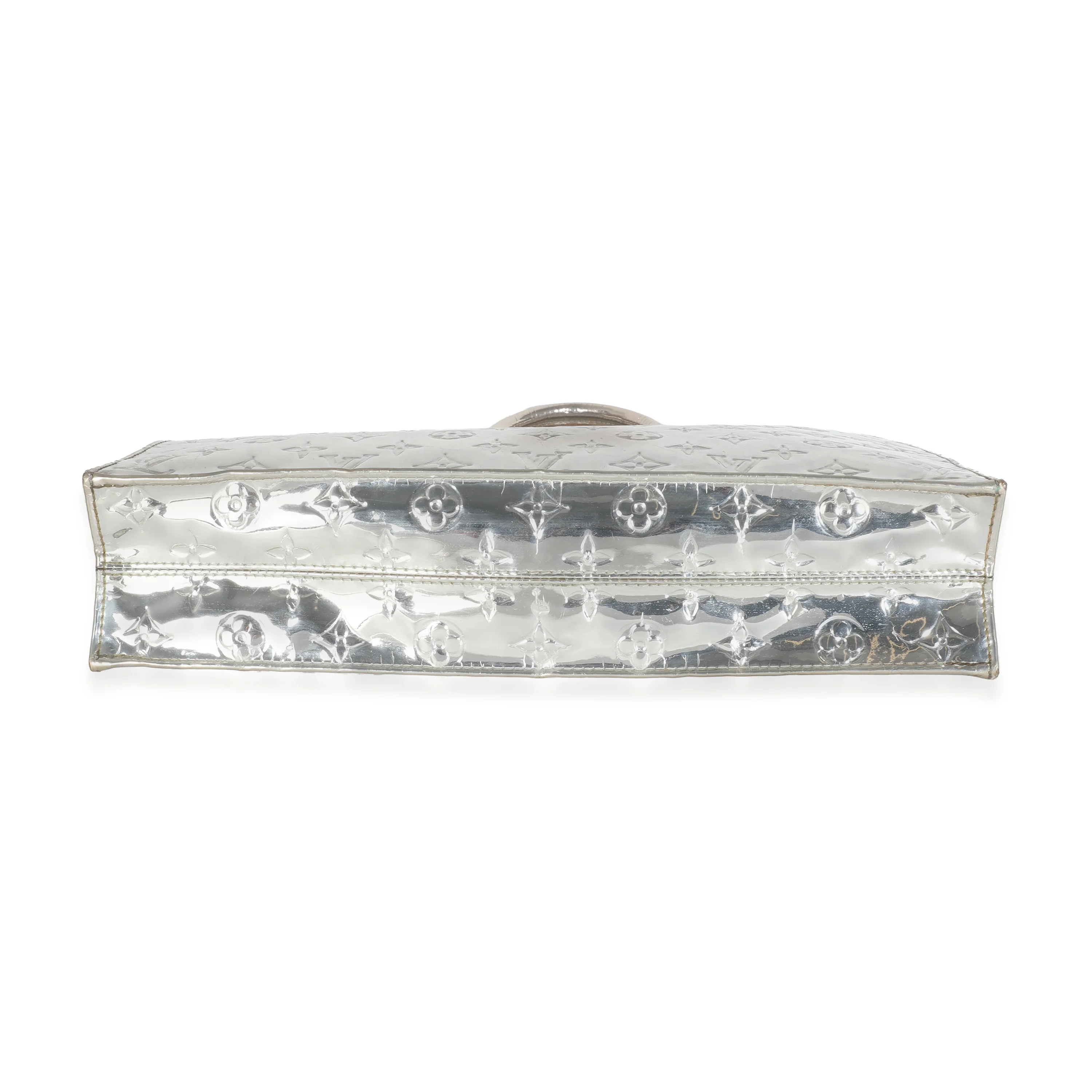 Silver Monogram Miroir Sac Plat - Image 4