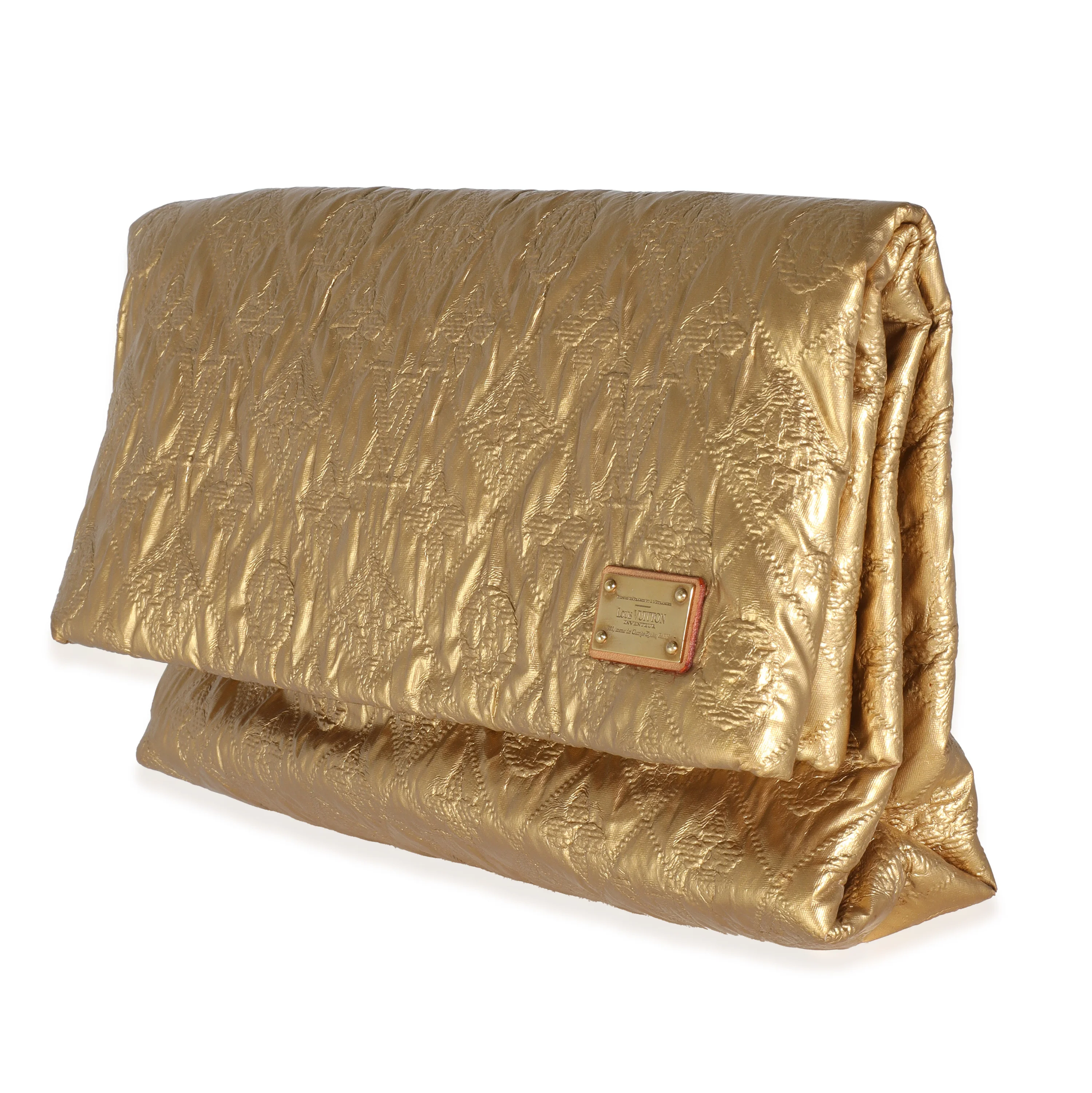 Gold Jacquard Monogram Limelight Clutch PM - Image 2