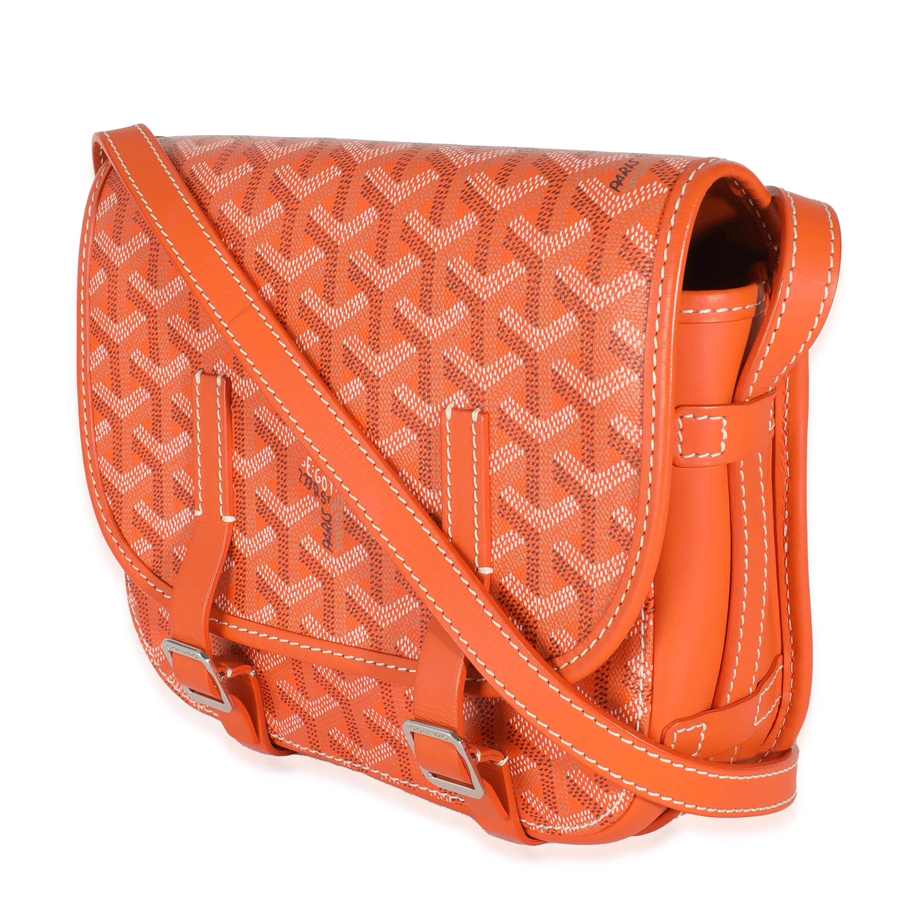 Orange Goyardine Canvas Belvedere II PM - Image 2