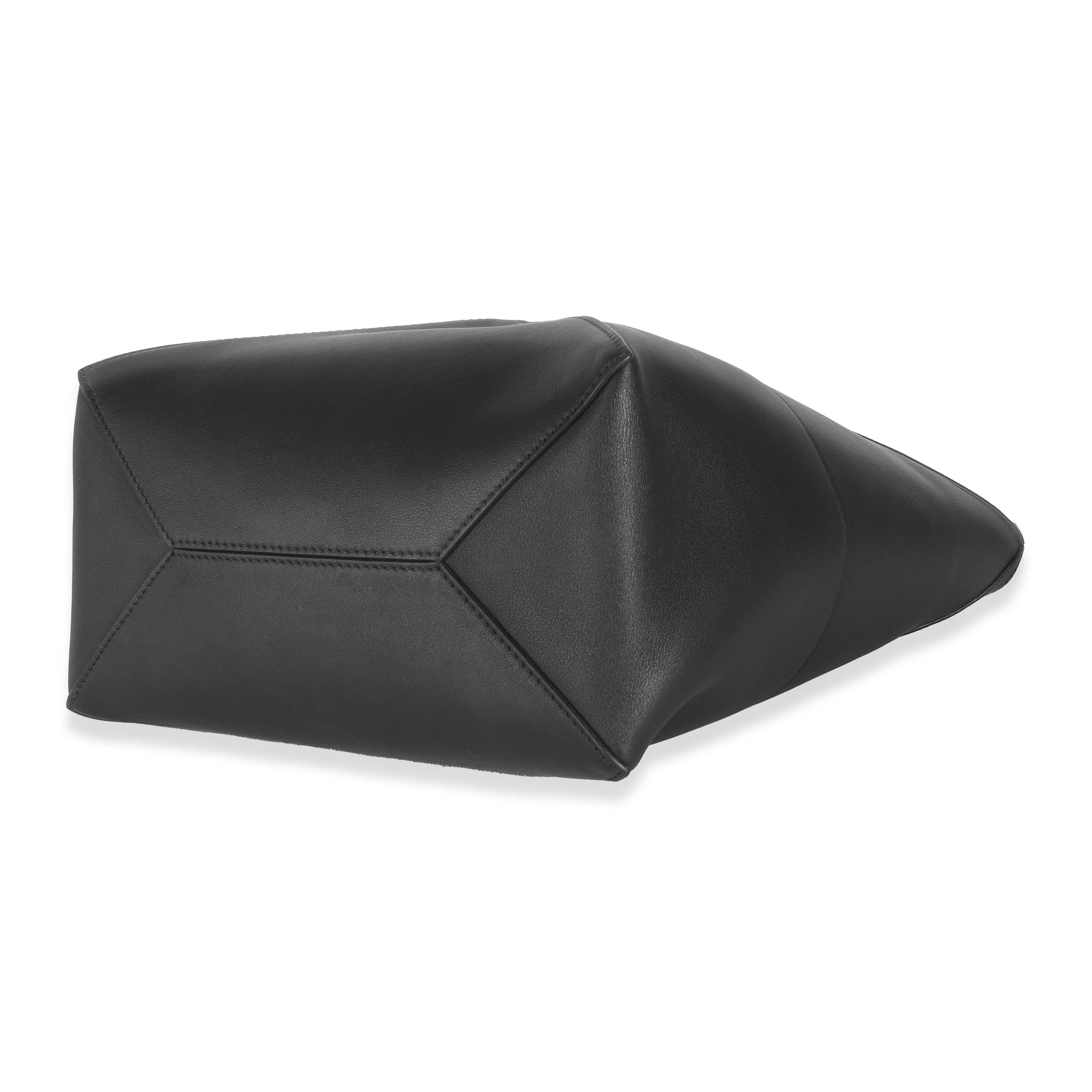 Black Shiny Calfskin Medium Puzzle Tote - Image 7