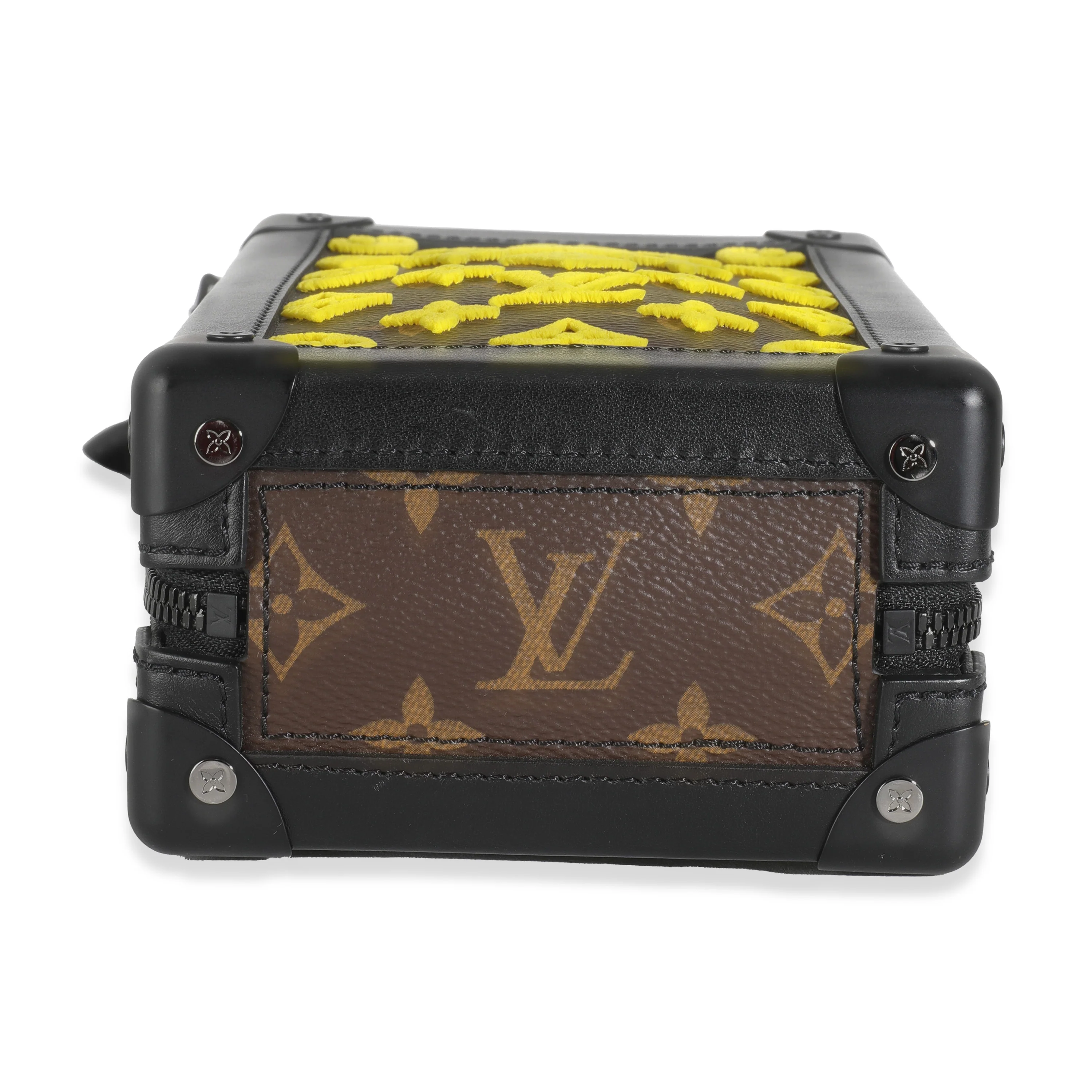 Jaune Monogram Tuffetage Canvas Vertical Soft Trunk - Image 2