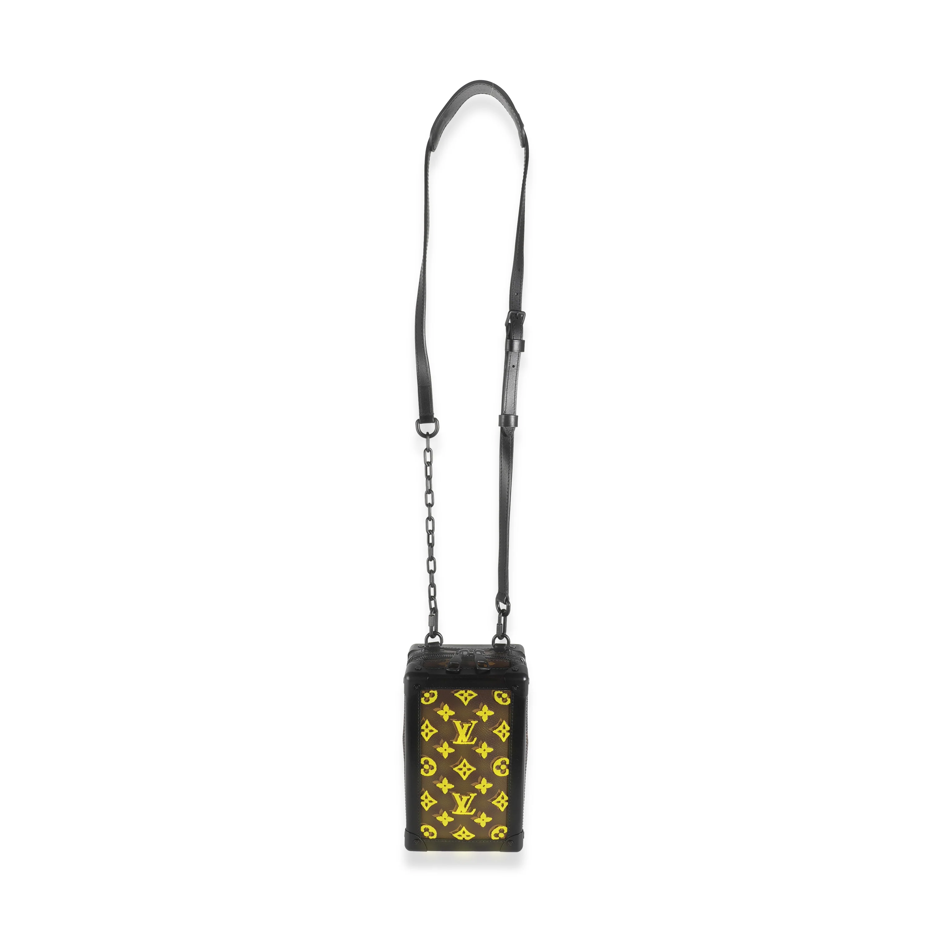 Jaune Monogram Tuffetage Canvas Vertical Soft Trunk - Image 5