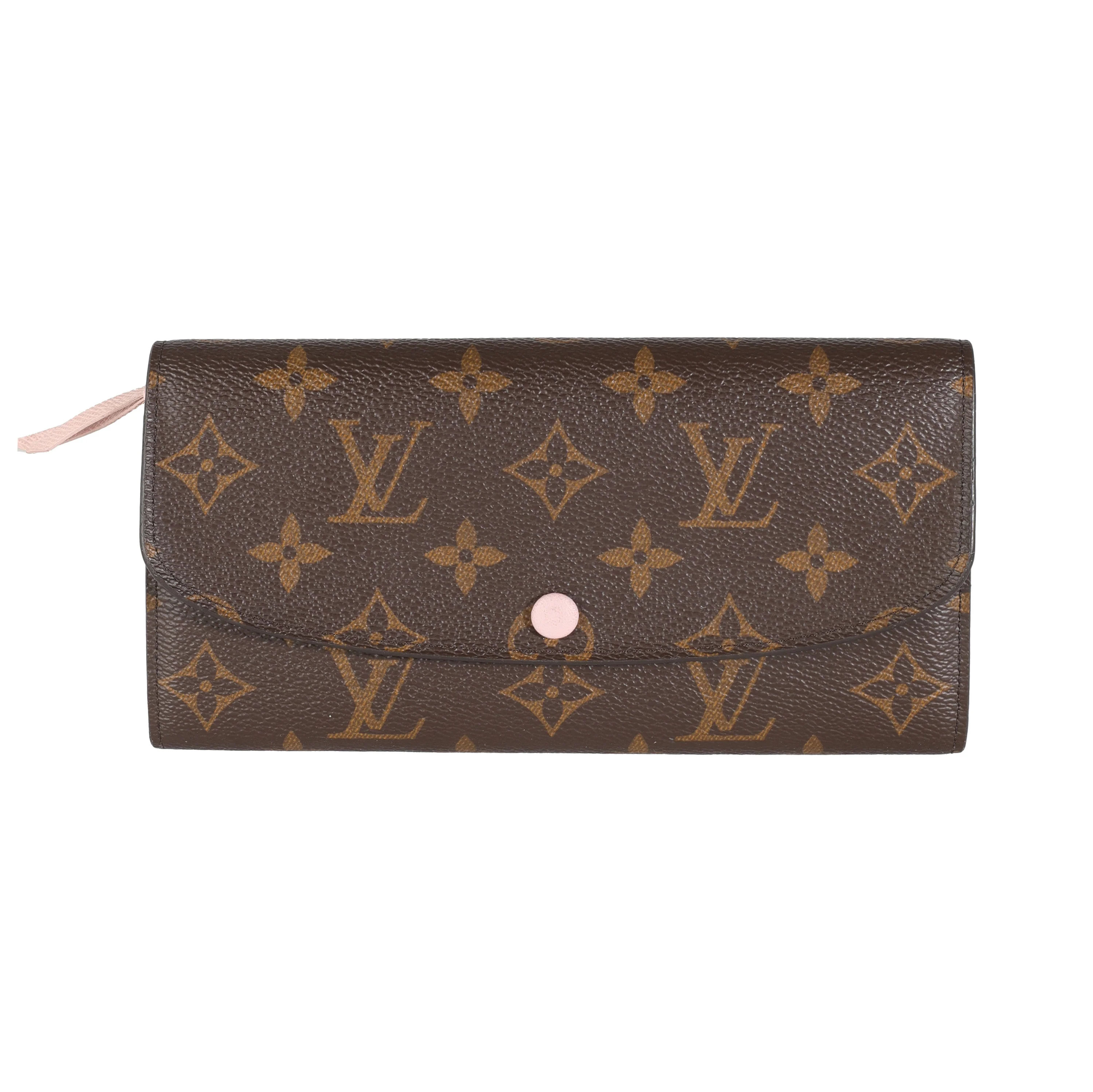 Rose Ballerine Monogram Canvas Emilie Wallet