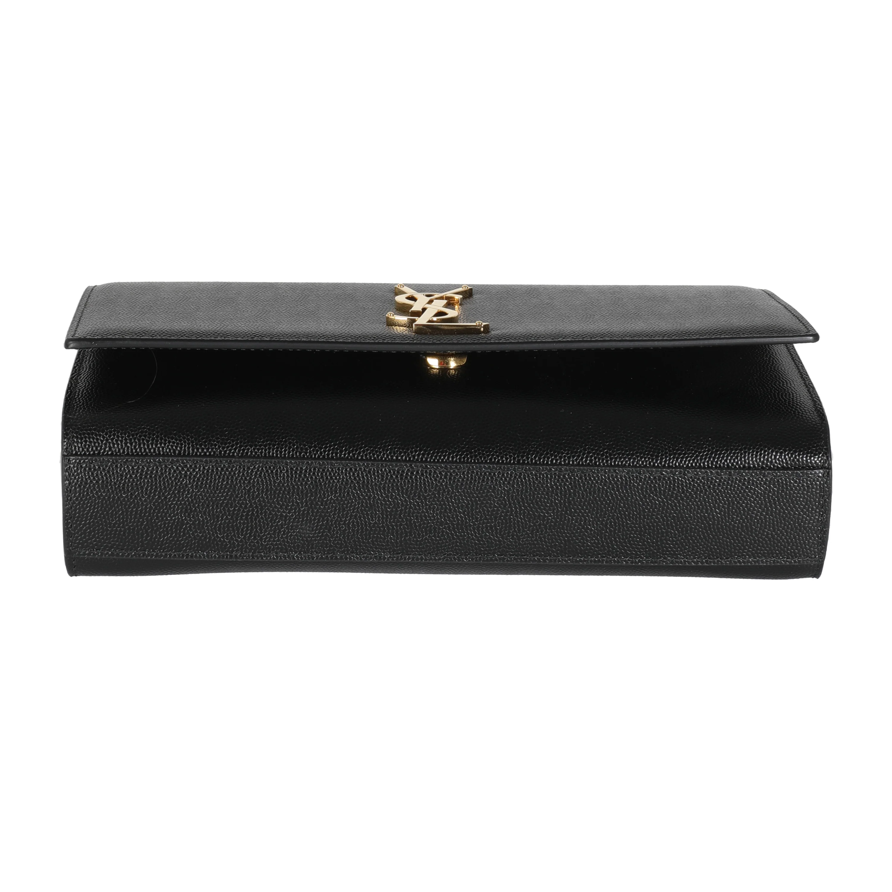 Black Grain De Poudre Medium Kate Chain Bag - Image 5