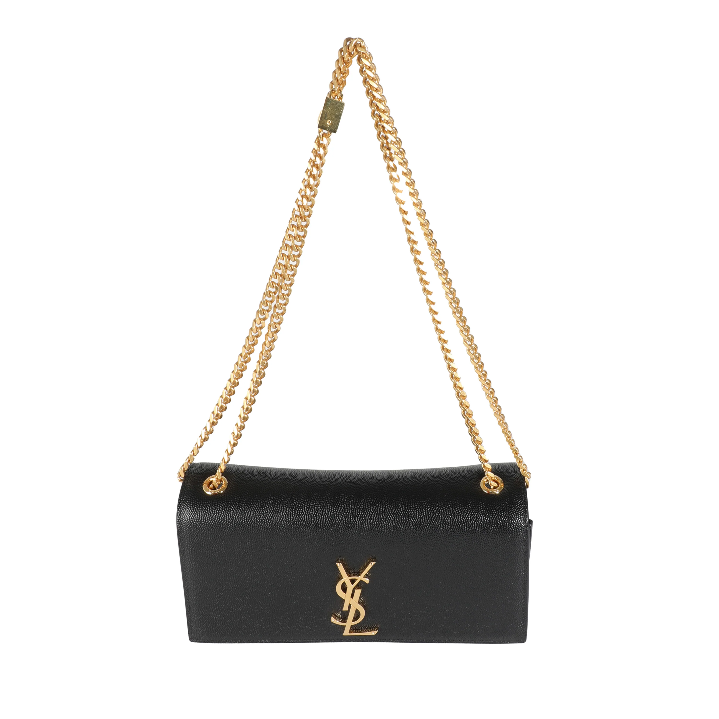 Black Grain De Poudre Medium Kate Chain Bag - Image 8