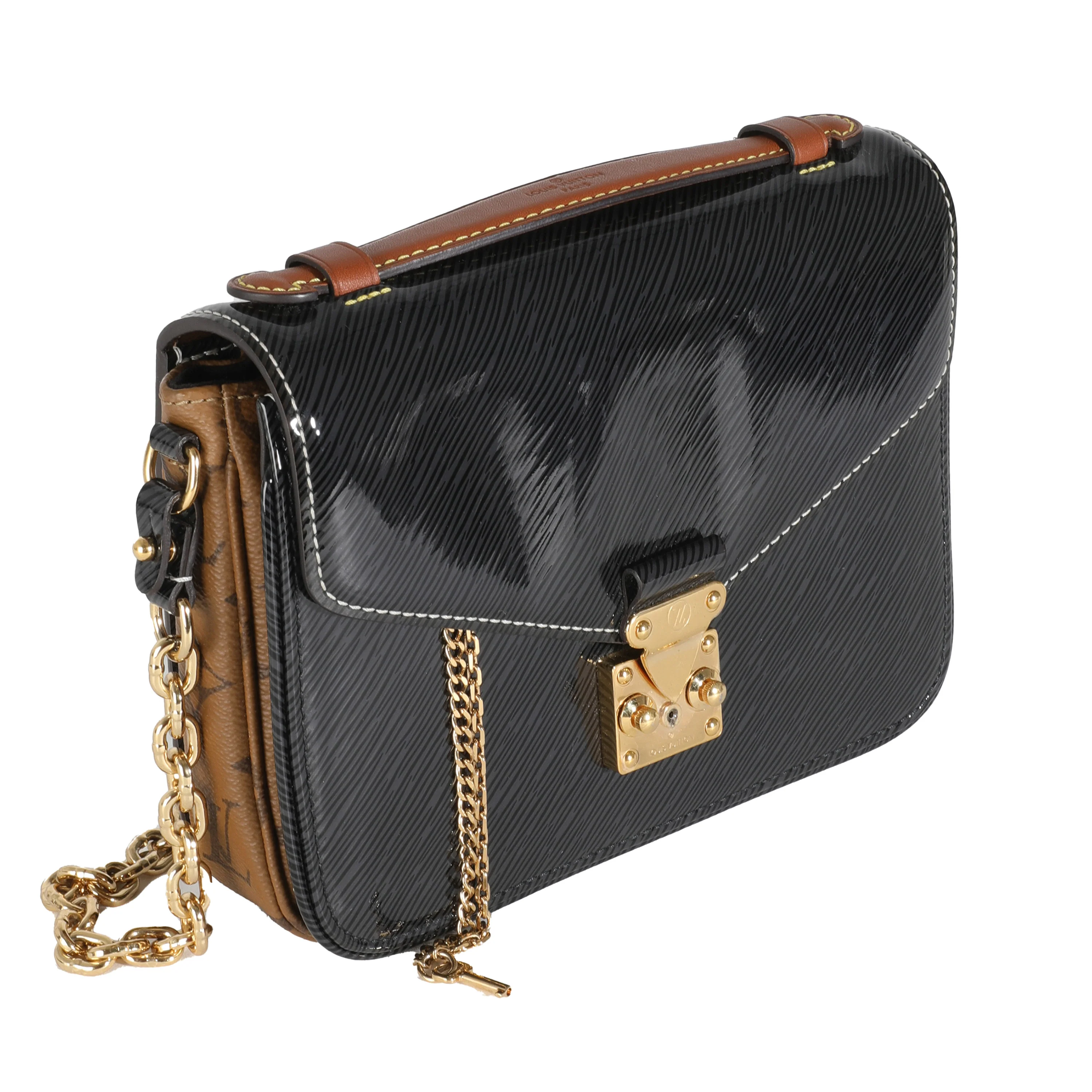 Black Shiny Epi Reverse Monogram Canvas Mini Pochette Metis - Image 3