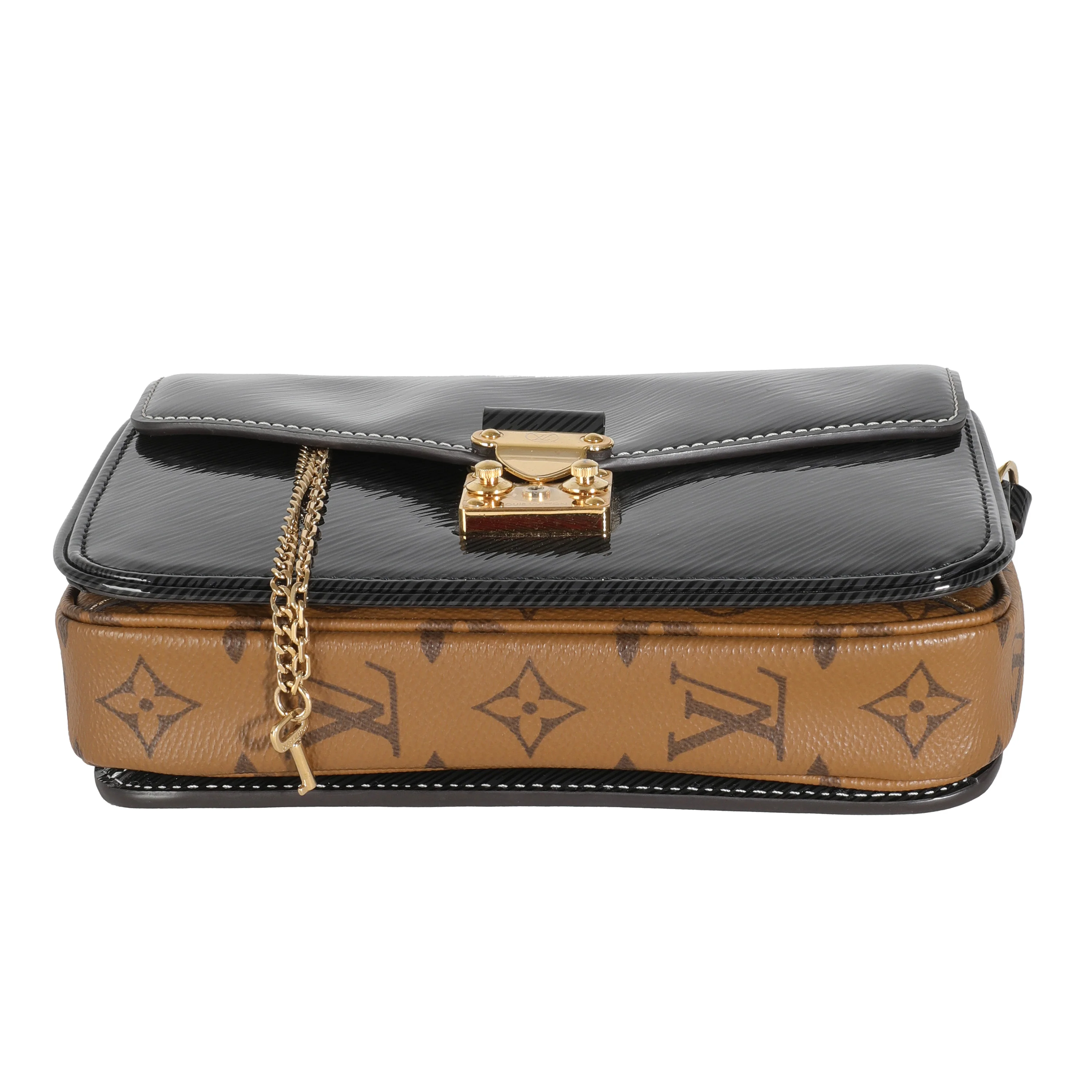 Black Shiny Epi Reverse Monogram Canvas Mini Pochette Metis - Image 5