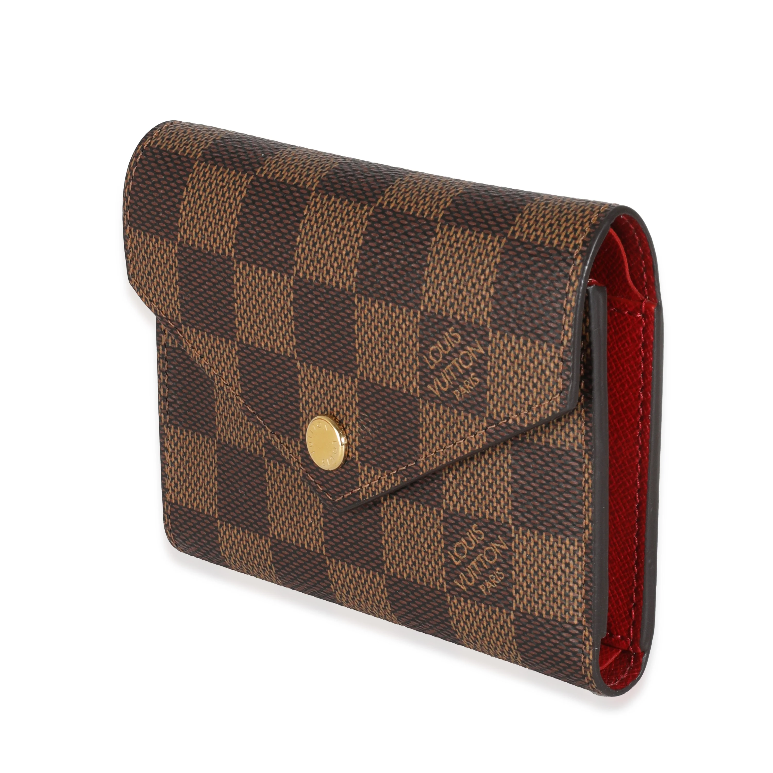 Fuchsia Damier Ebene Canvas Victorine Wallet - Image 2