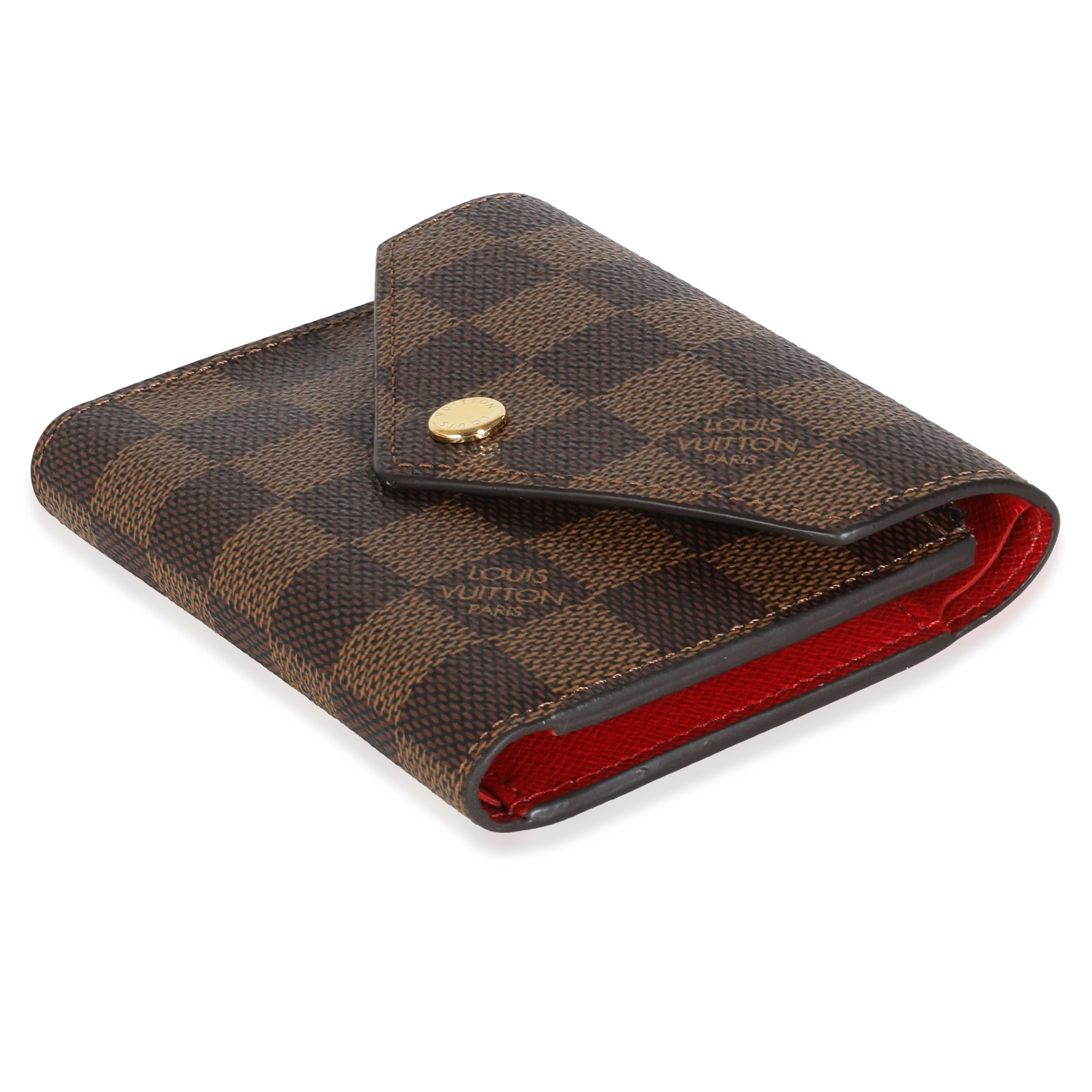 Fuchsia Damier Ebene Canvas Victorine Wallet - Image 7