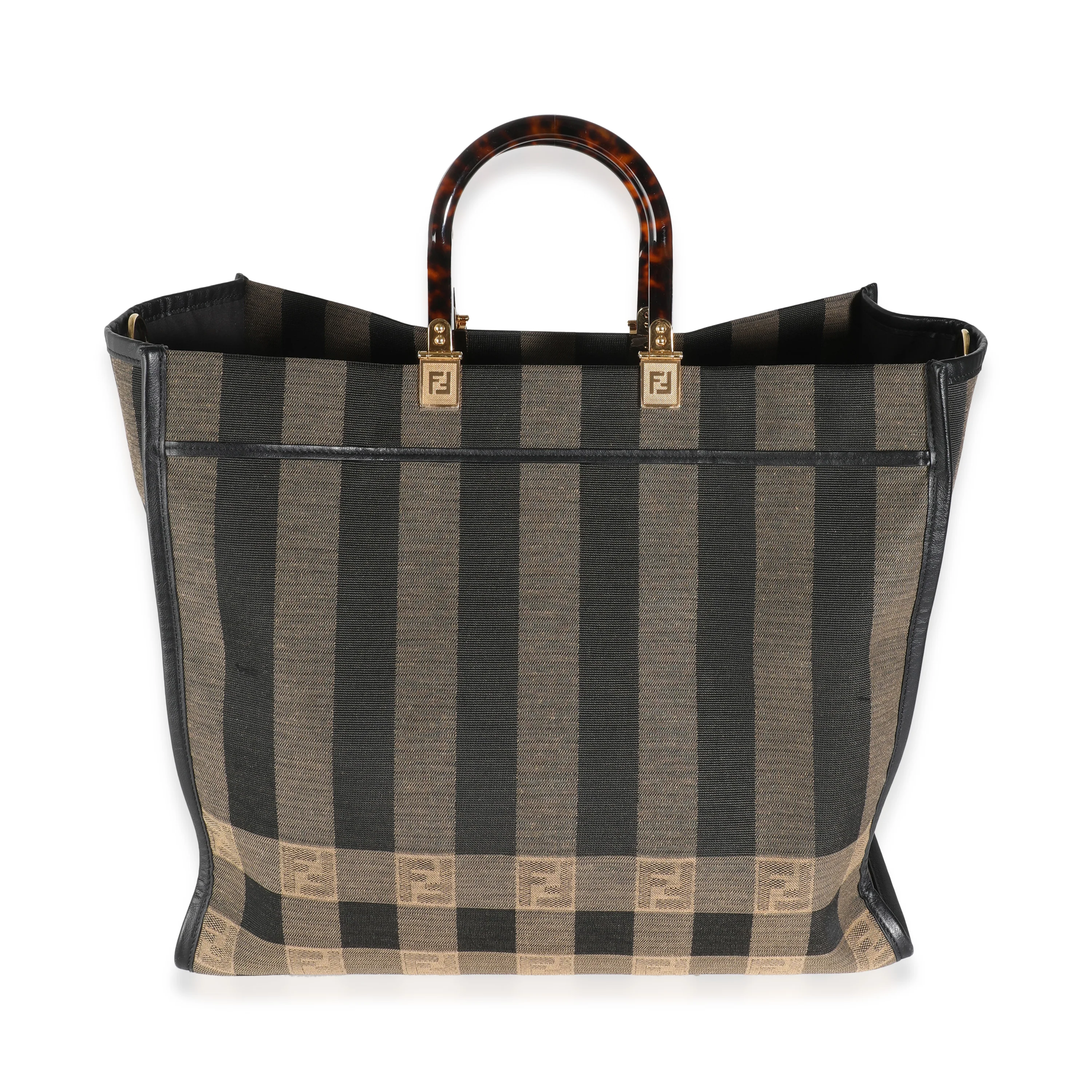Tobacco Jacquard Canvas Large Pequin Sunshine Shopper - Image 3