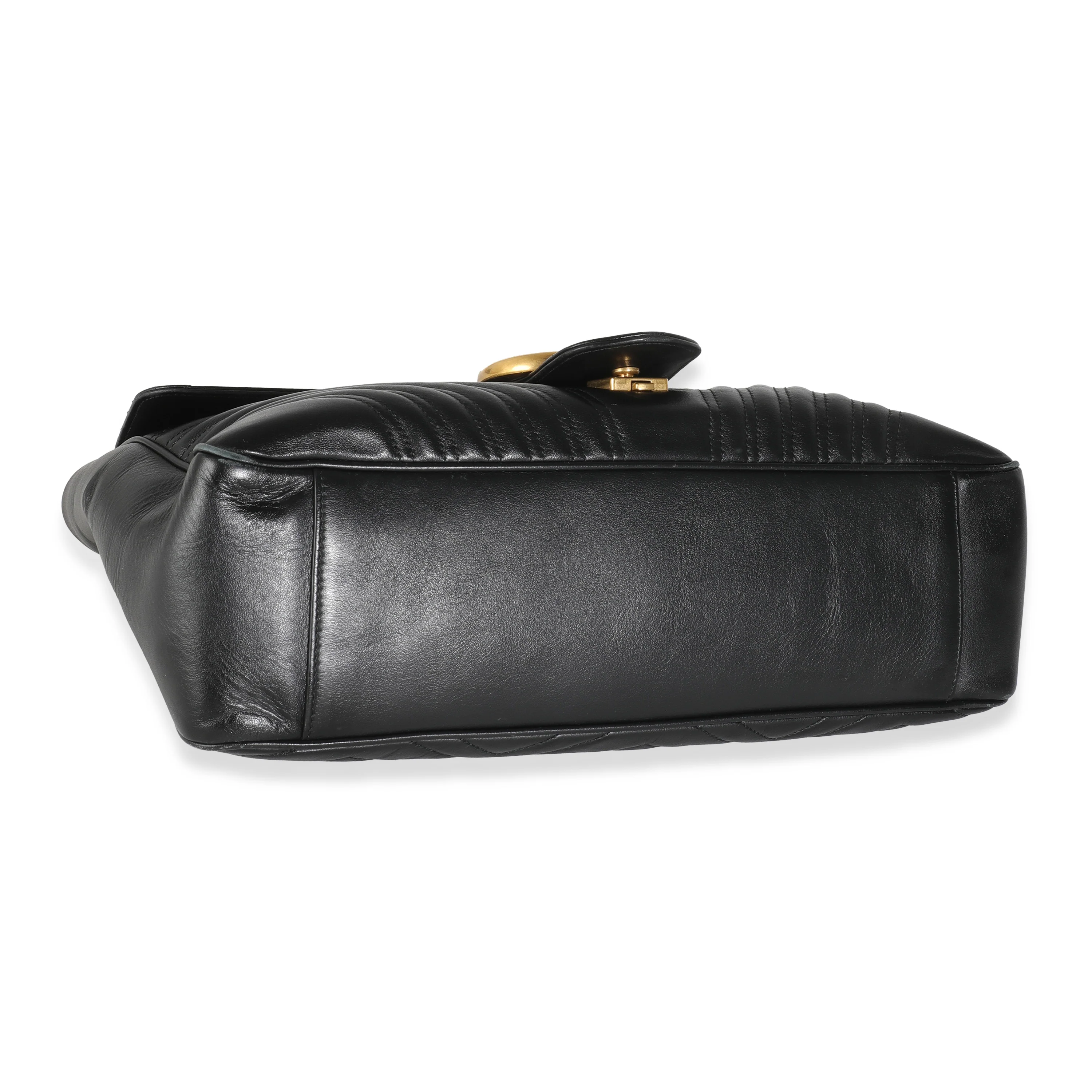 Black Matelasse Calfskin Large GG Marmont Bag - Image 6