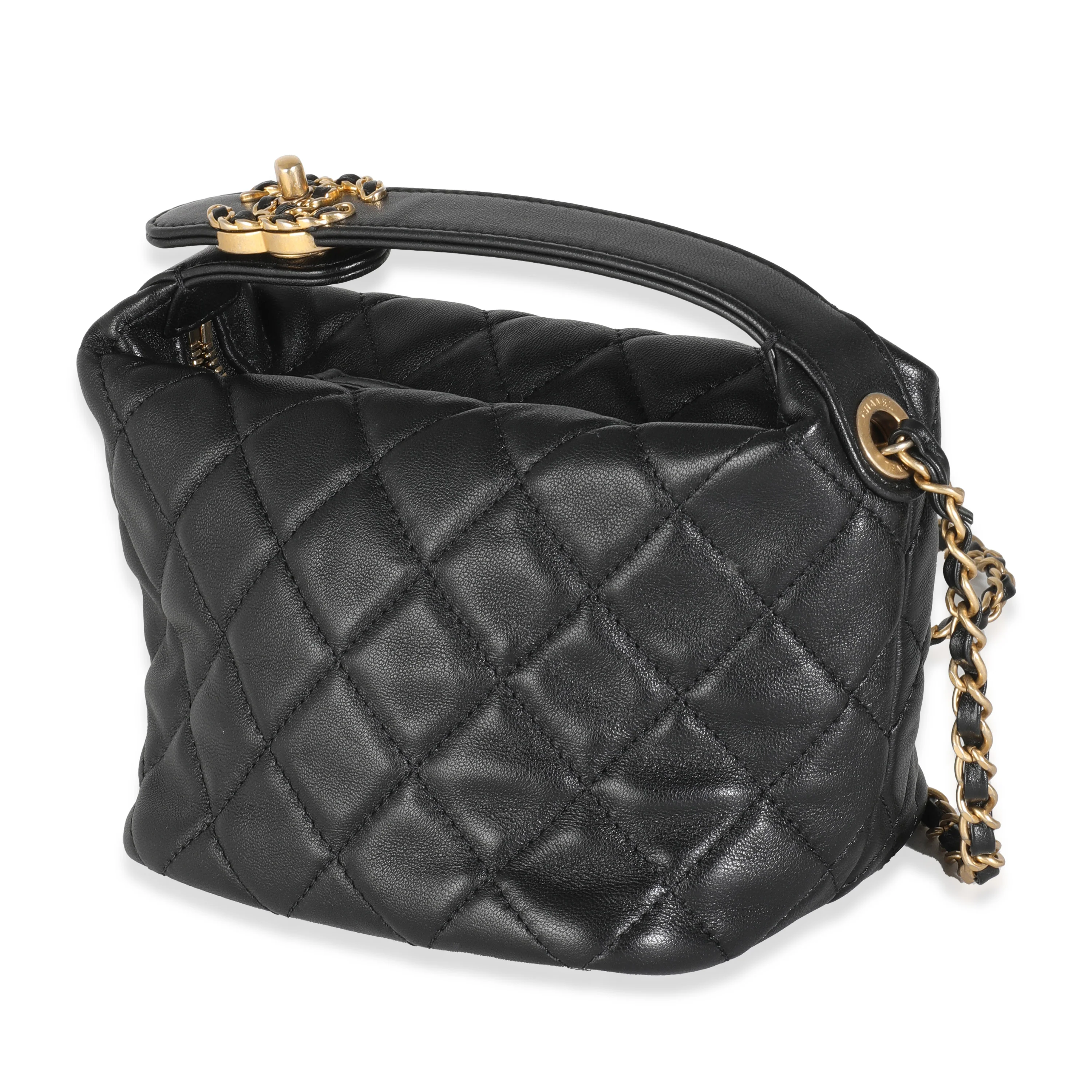 Black Quilted Calfskin Perfect Meeting Hobo - Image 2