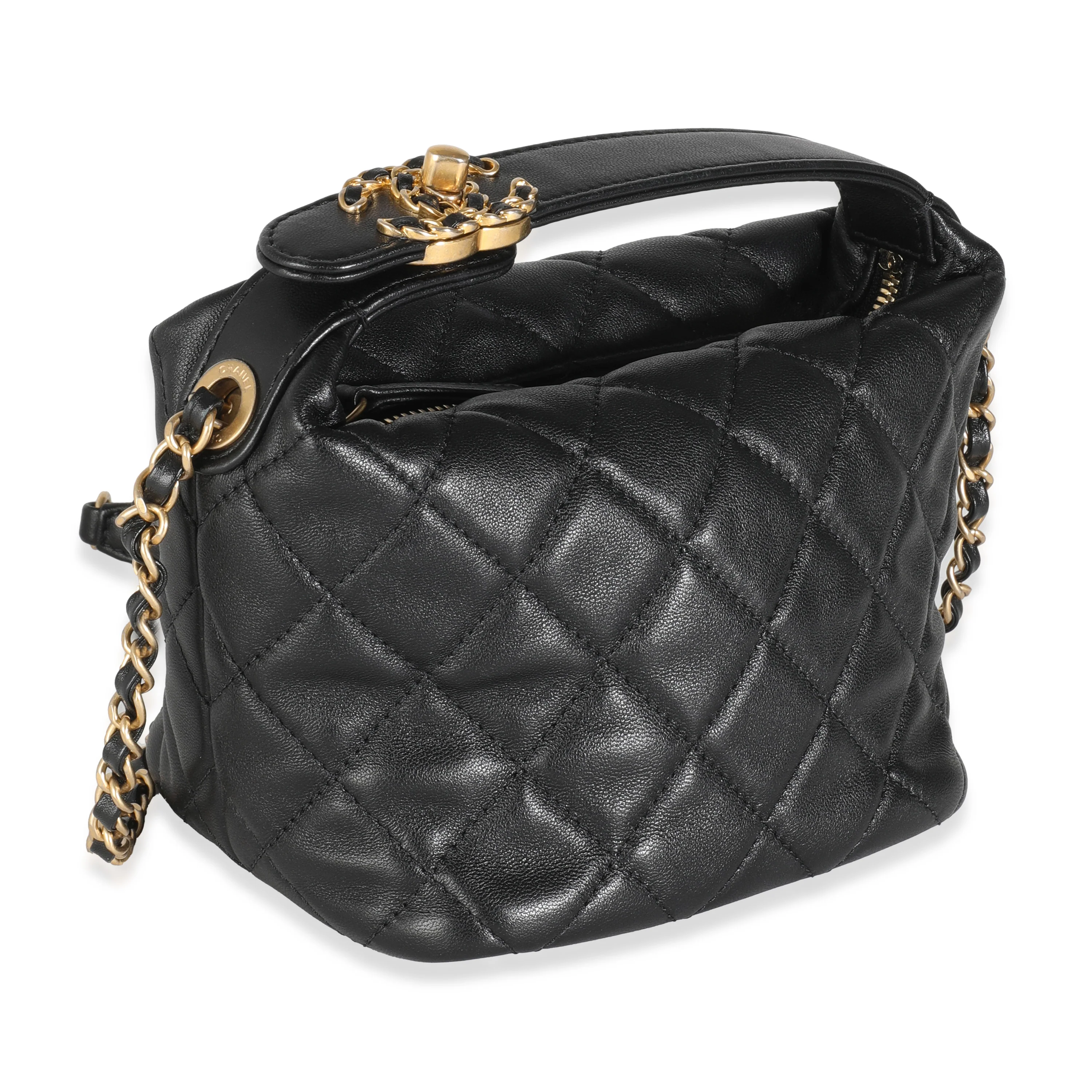Black Quilted Calfskin Perfect Meeting Hobo - Image 3
