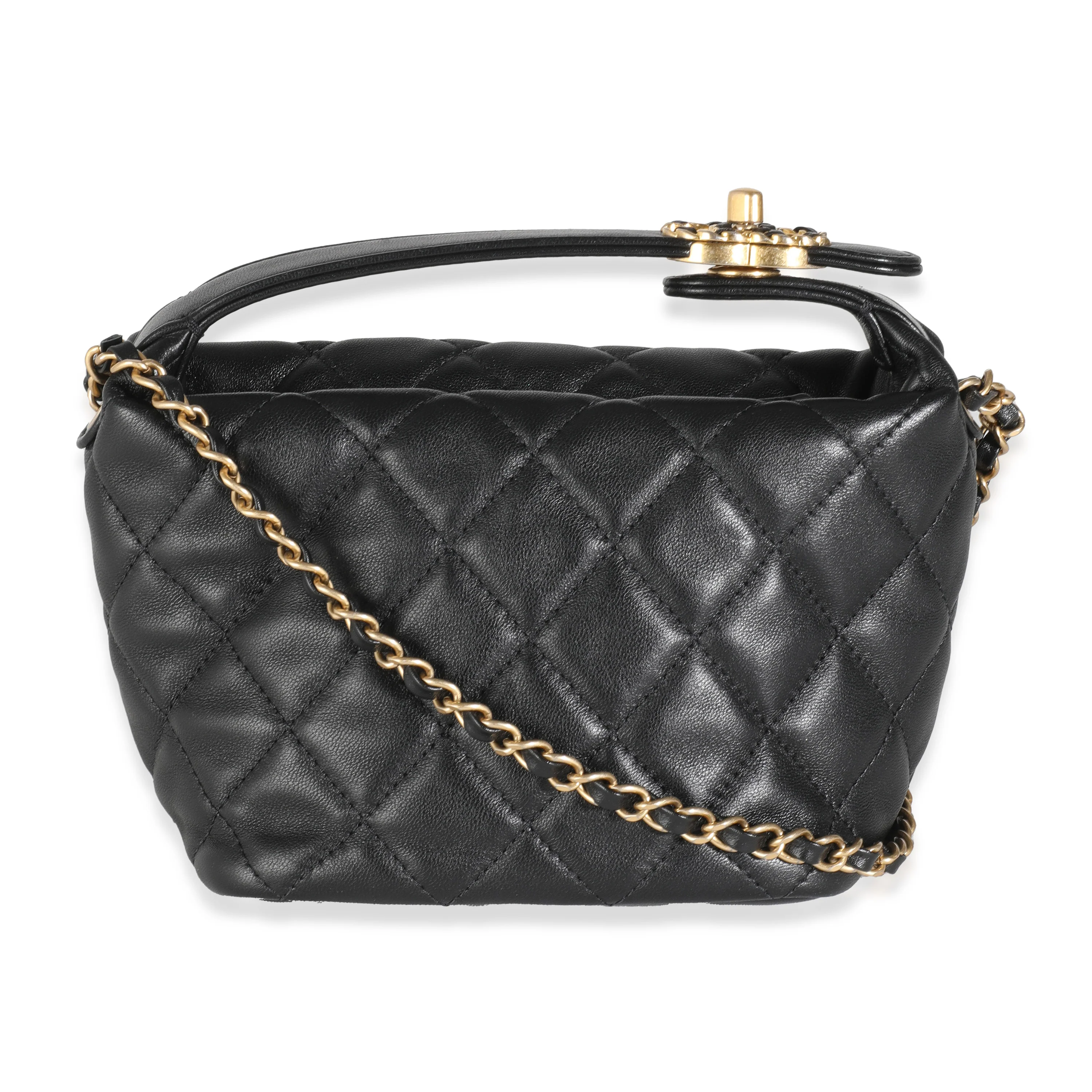 Black Quilted Calfskin Perfect Meeting Hobo - Image 4