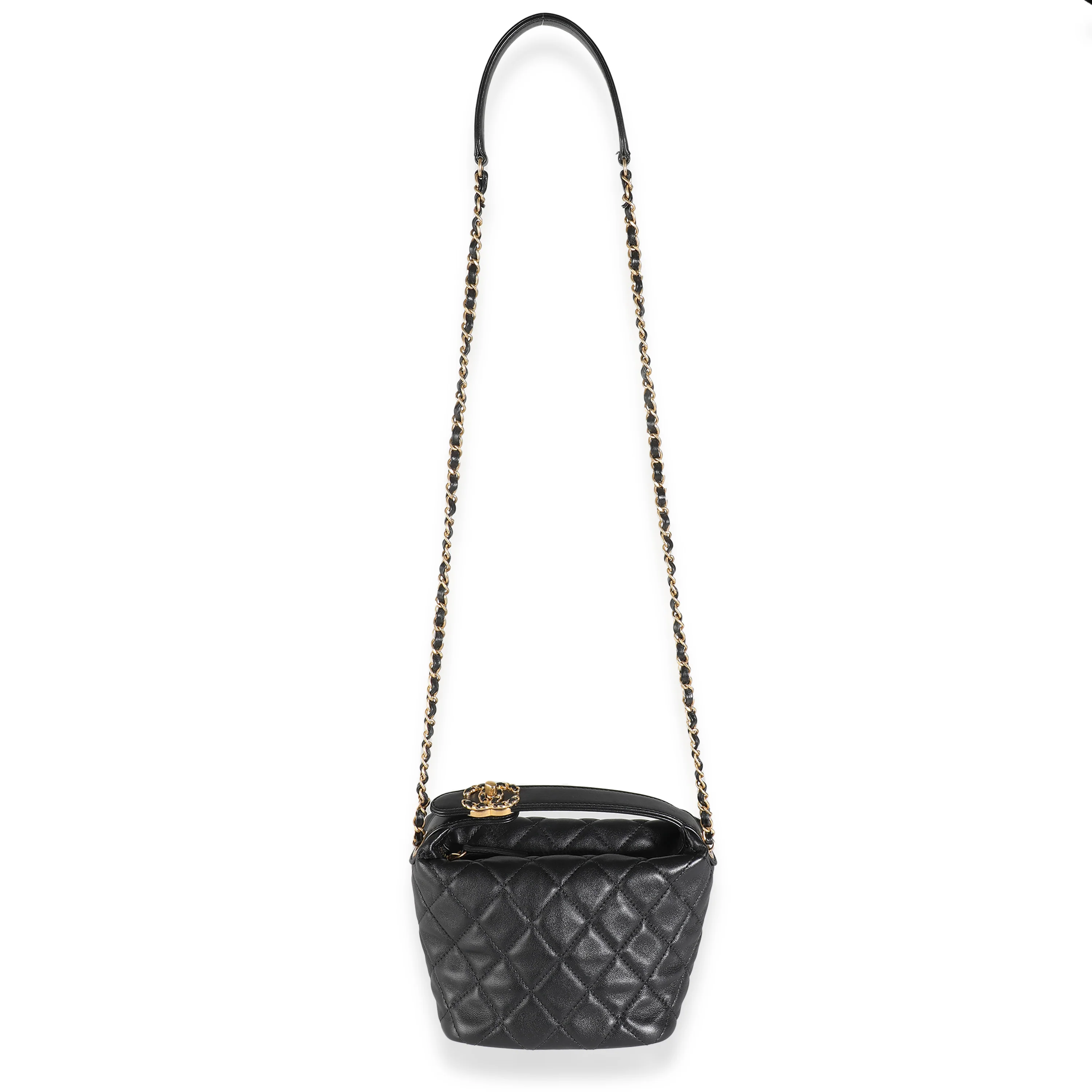 Black Quilted Calfskin Perfect Meeting Hobo - Image 8