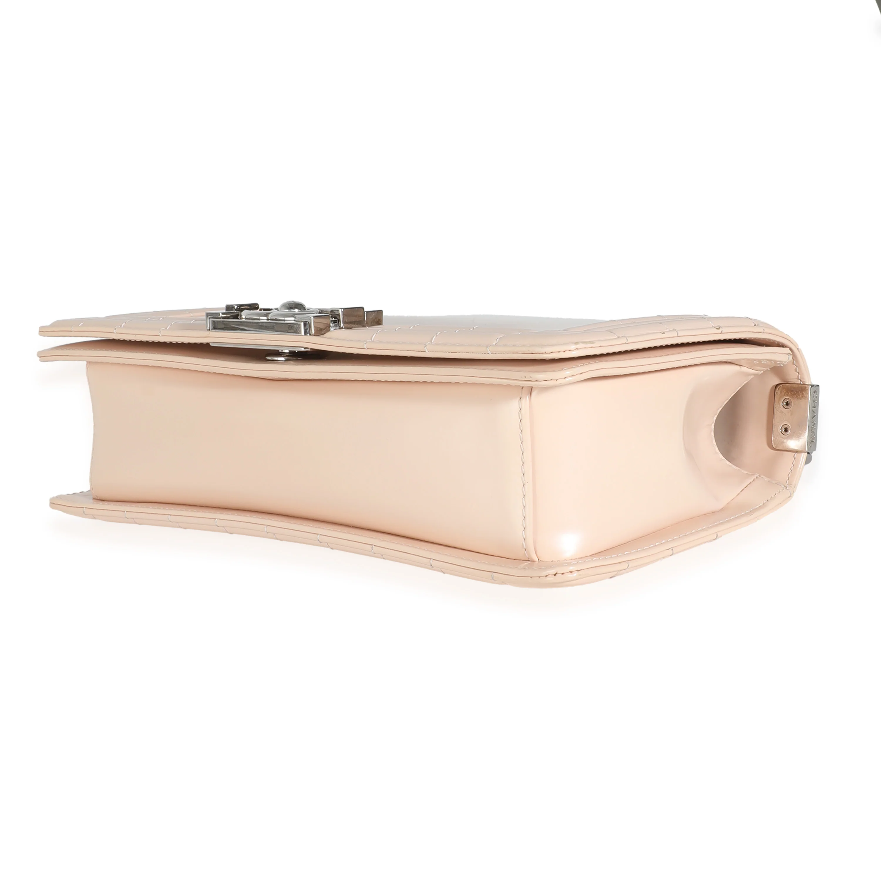 Beige Glazed Calfskin Old Medium Boy Bag - Image 6