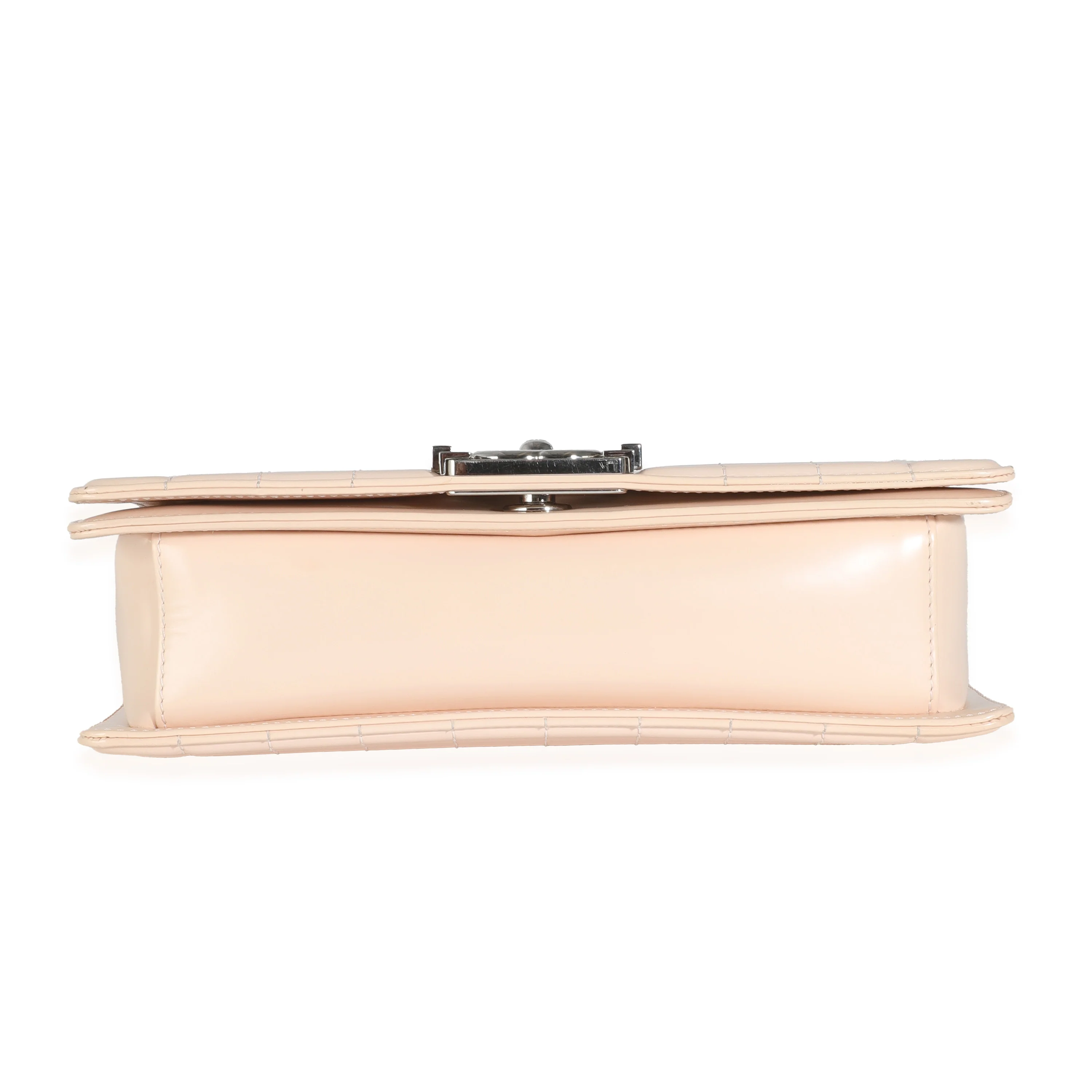 Beige Glazed Calfskin Old Medium Boy Bag - Image 7
