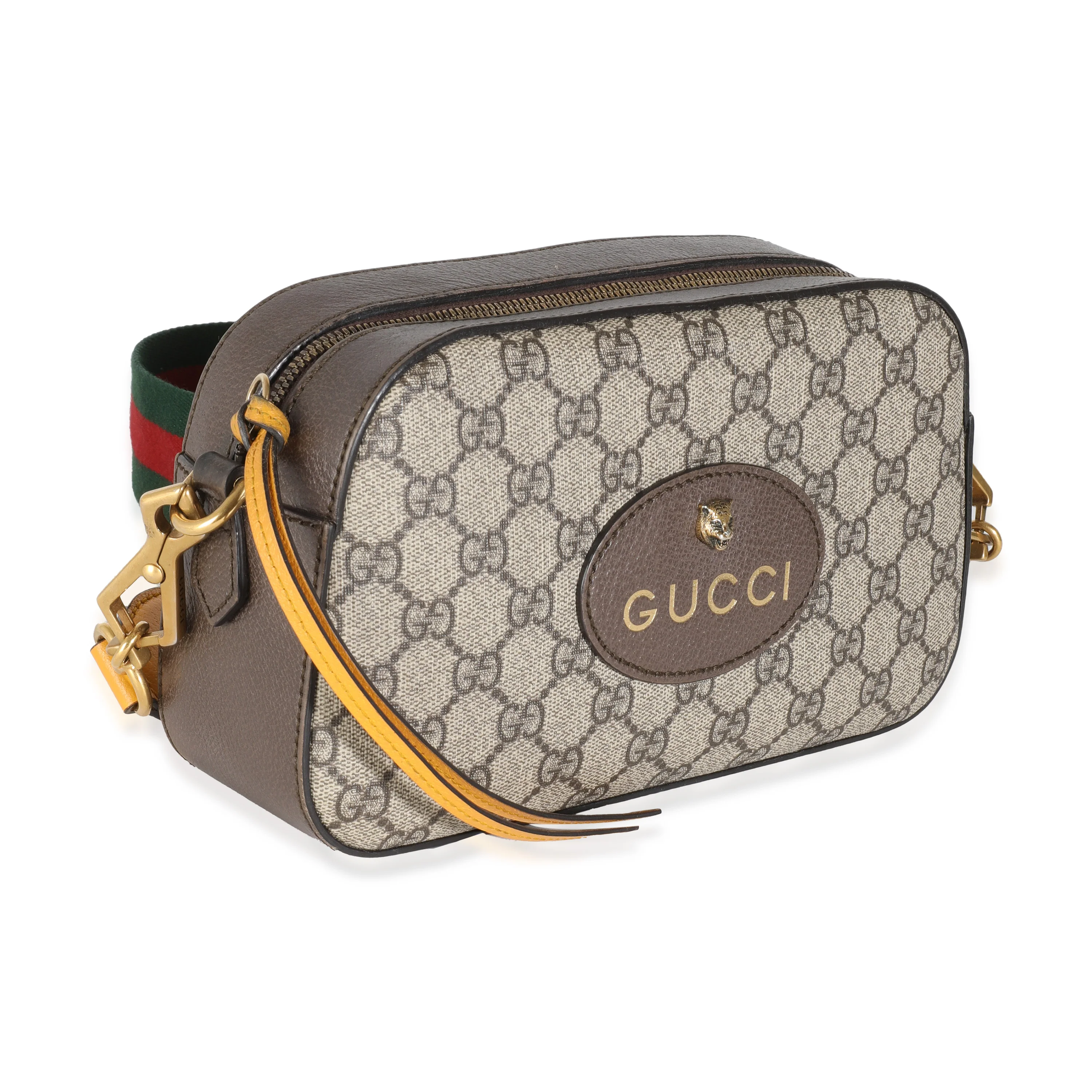 Beige GG Supreme Web Neo Vintage Messenger - Image 3