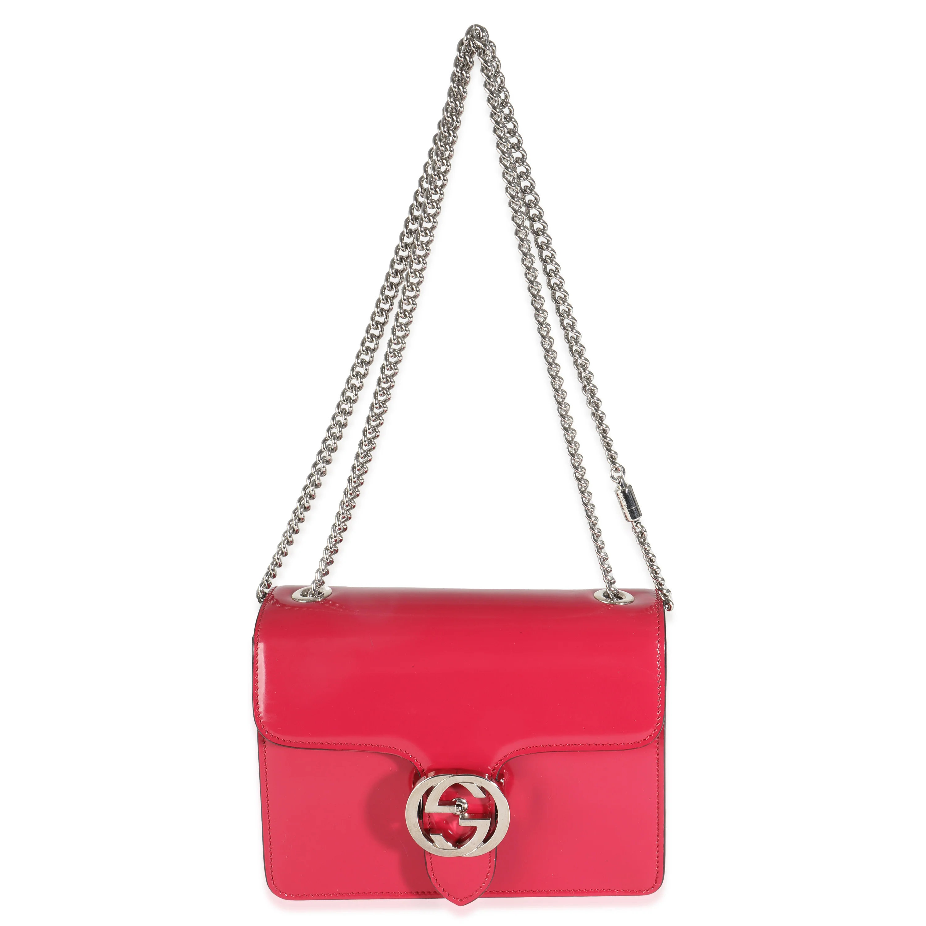 Pink Lux Calfskin Small Interlocking G Shoulder Bag - Image 8