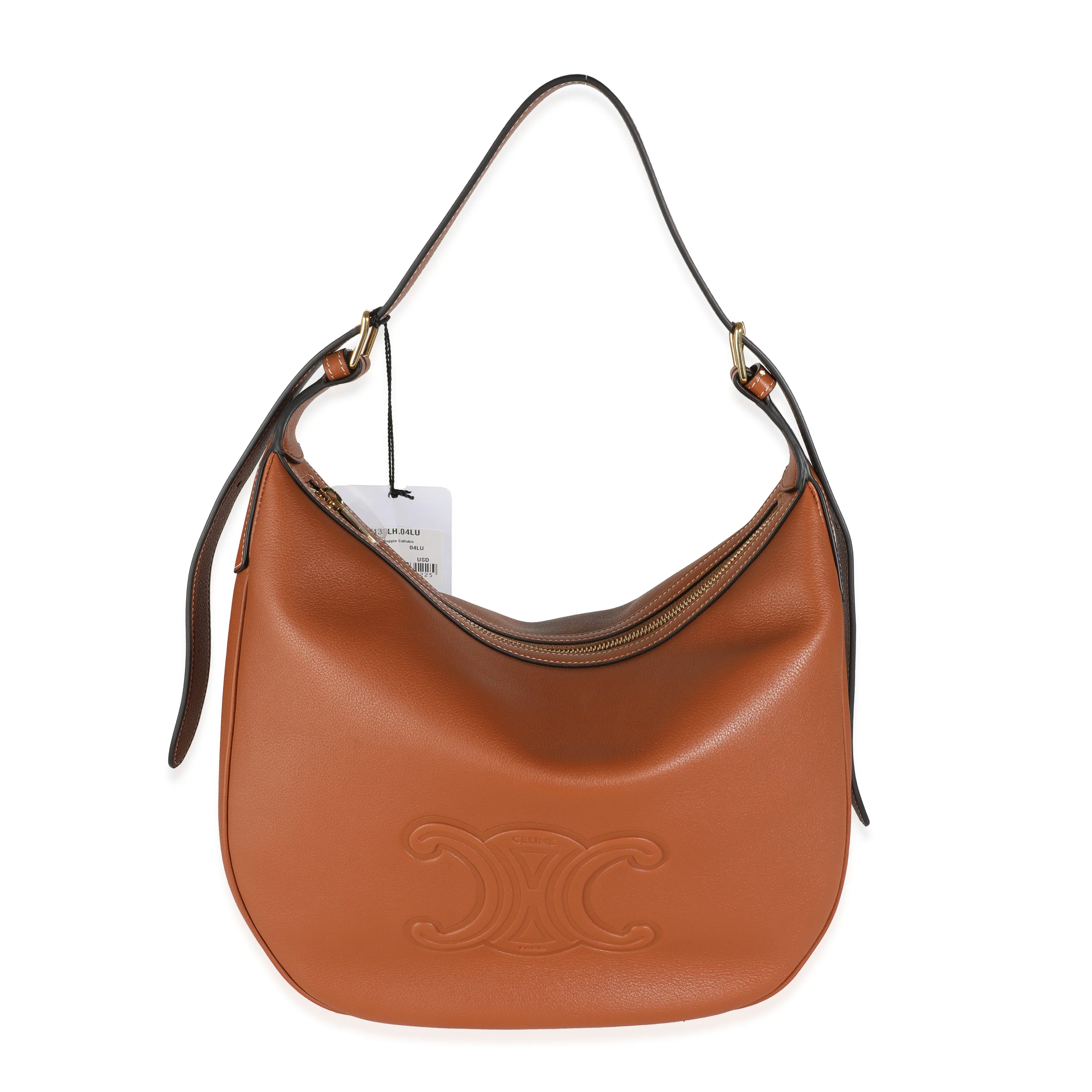 Tan Supple Calfskin Medium Triomphe Heloise Bag
