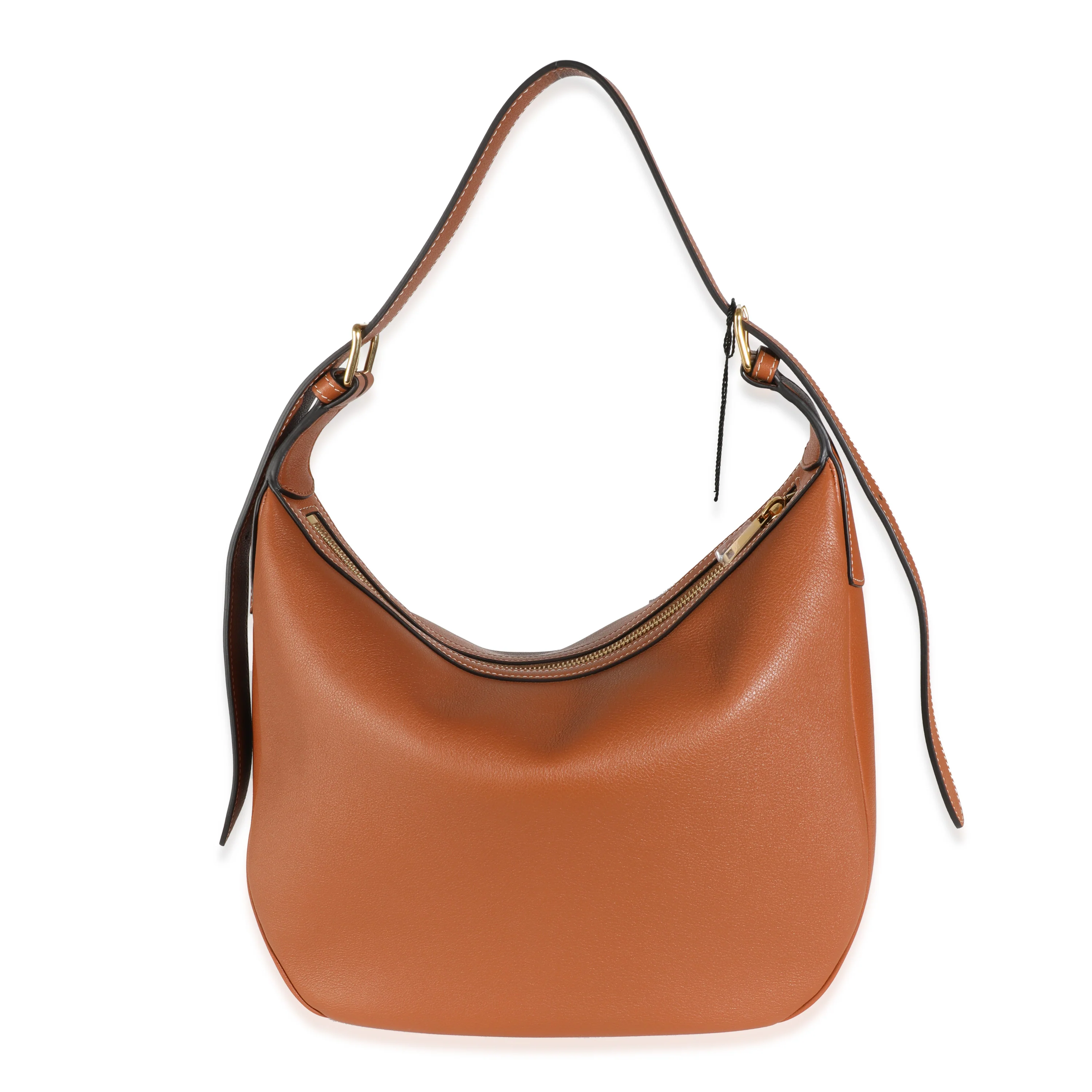 Tan Supple Calfskin Medium Triomphe Heloise Bag - Image 4
