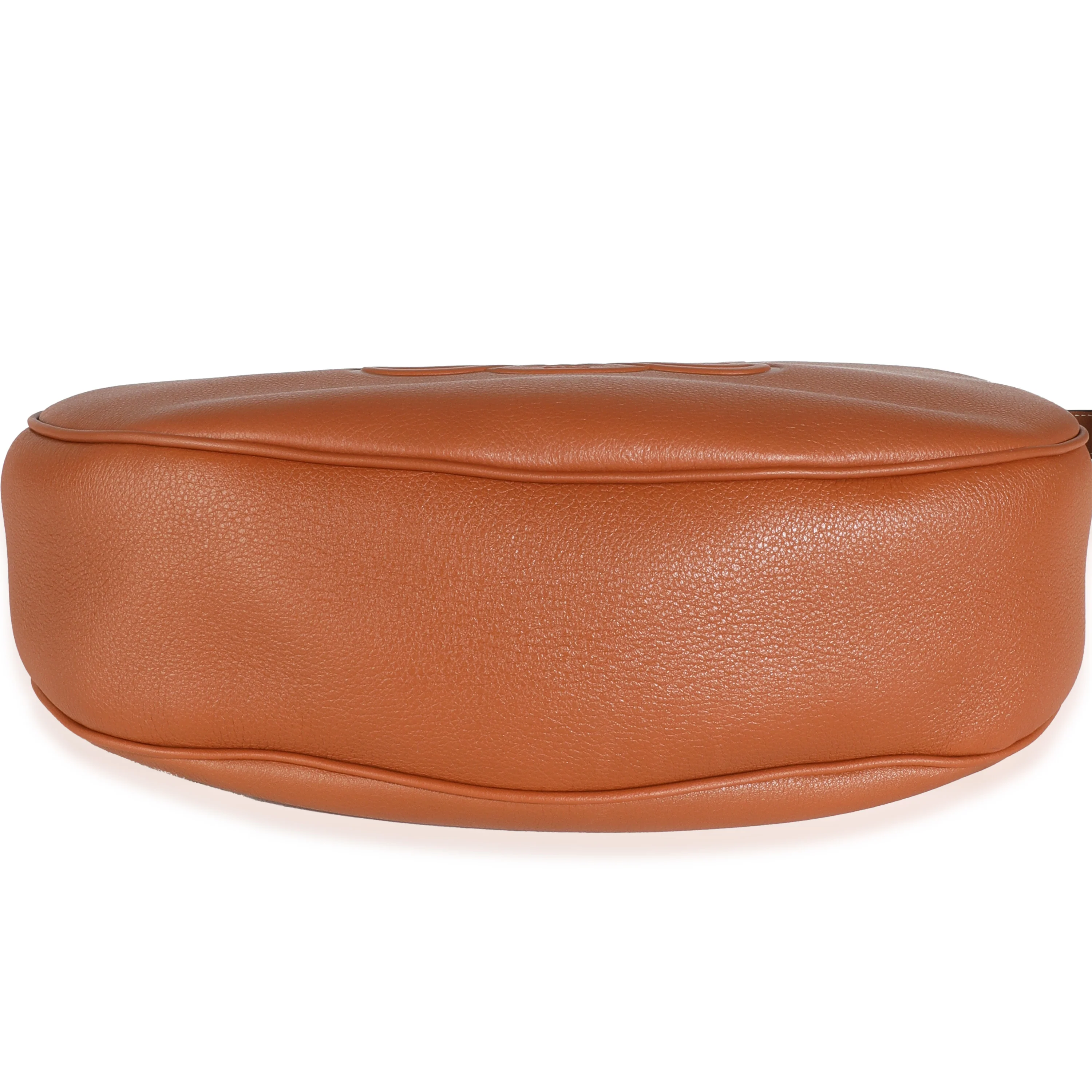 Tan Supple Calfskin Medium Triomphe Heloise Bag - Image 5