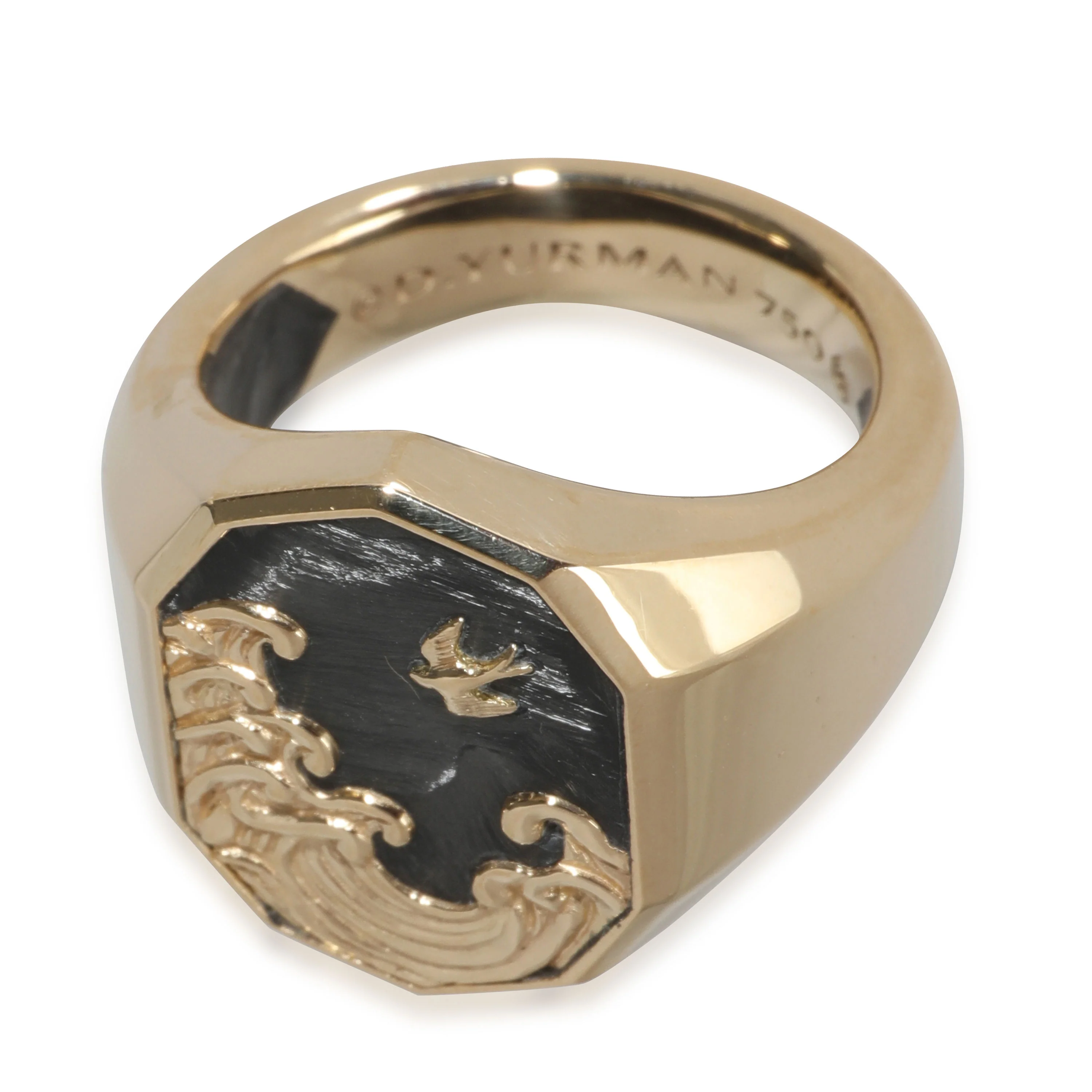 Waves Collection Ring in 18k Yellow Gold - Image 3