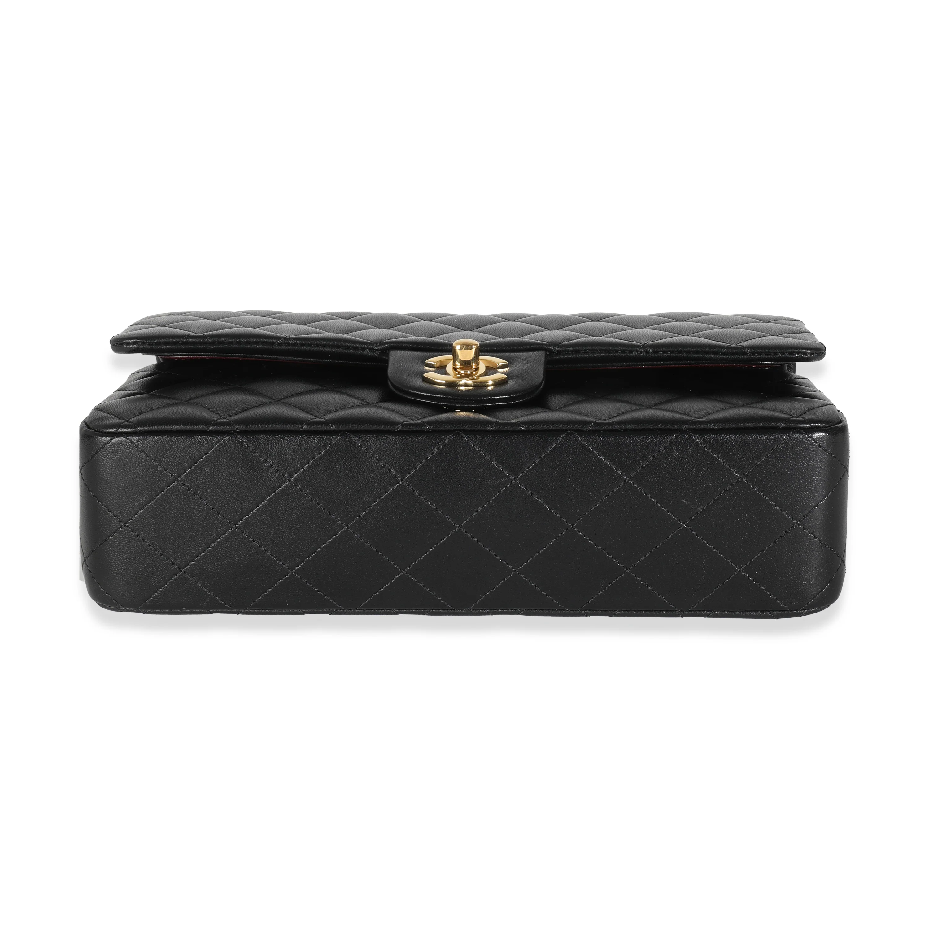 Black Quilted Lambskin Medium Classic Double Flap Bag - Image 5