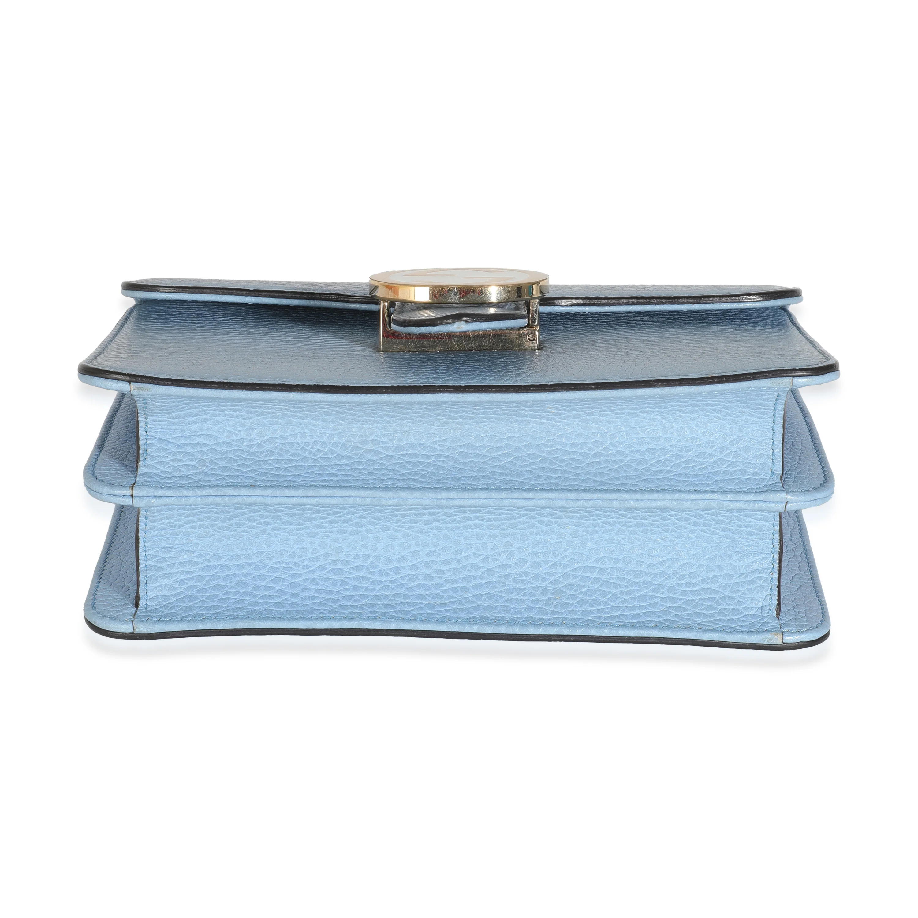 Mineral Blue Dollar Calfskin Small Interlocking G Shoulder Bag - Image 5