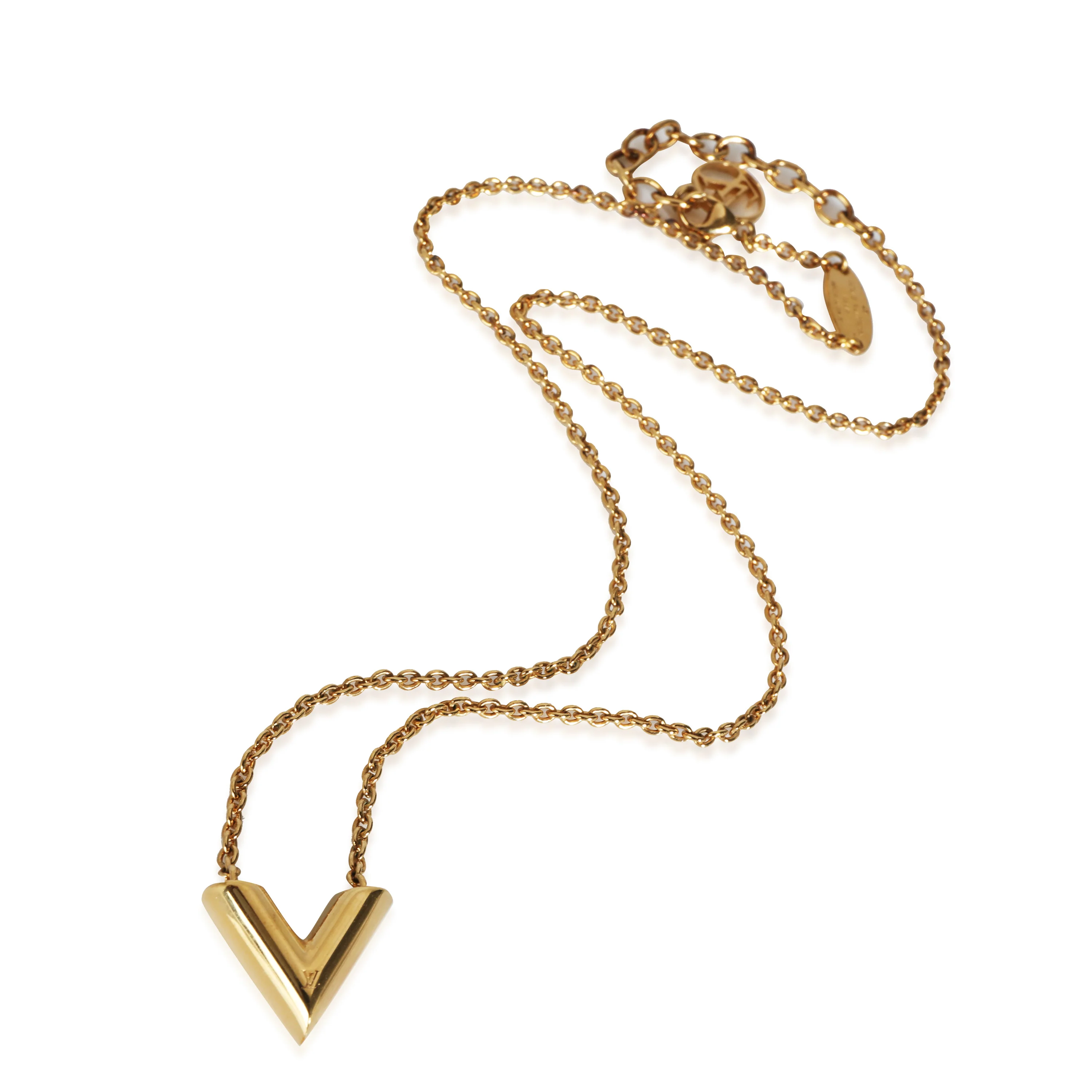 Essential V Gold Plated Necklace - Image 2