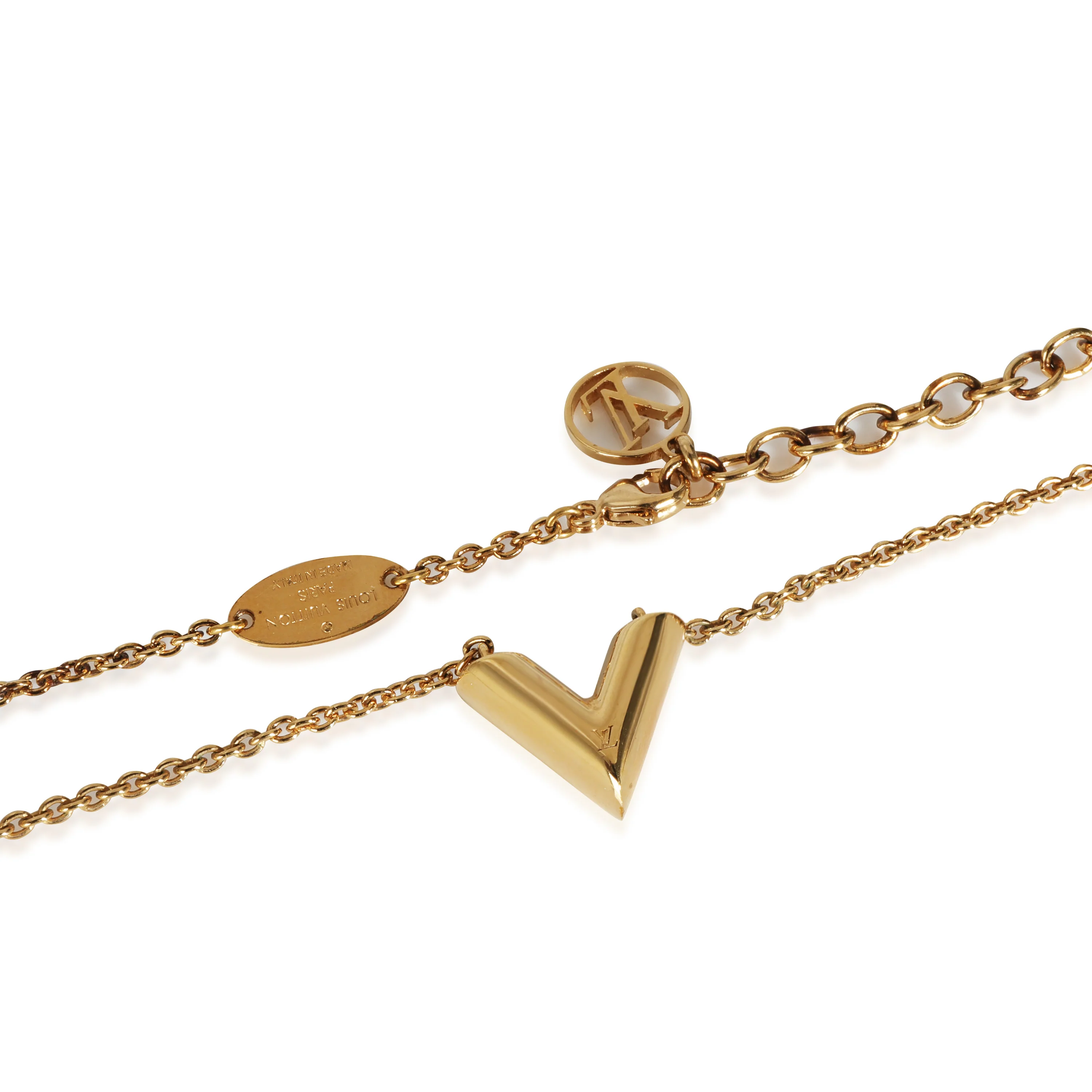 Essential V Gold Plated Necklace - Image 3