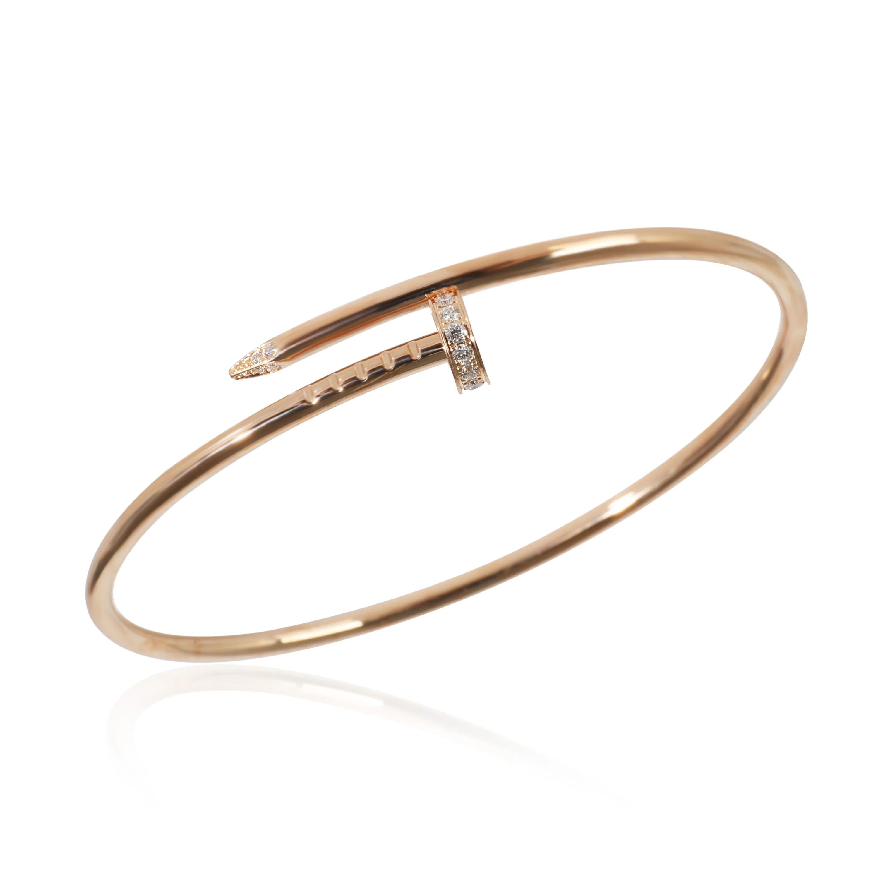 Juste Un Clou Bracelet, Diamonds, Small Model(Rose Gold) - Image 3