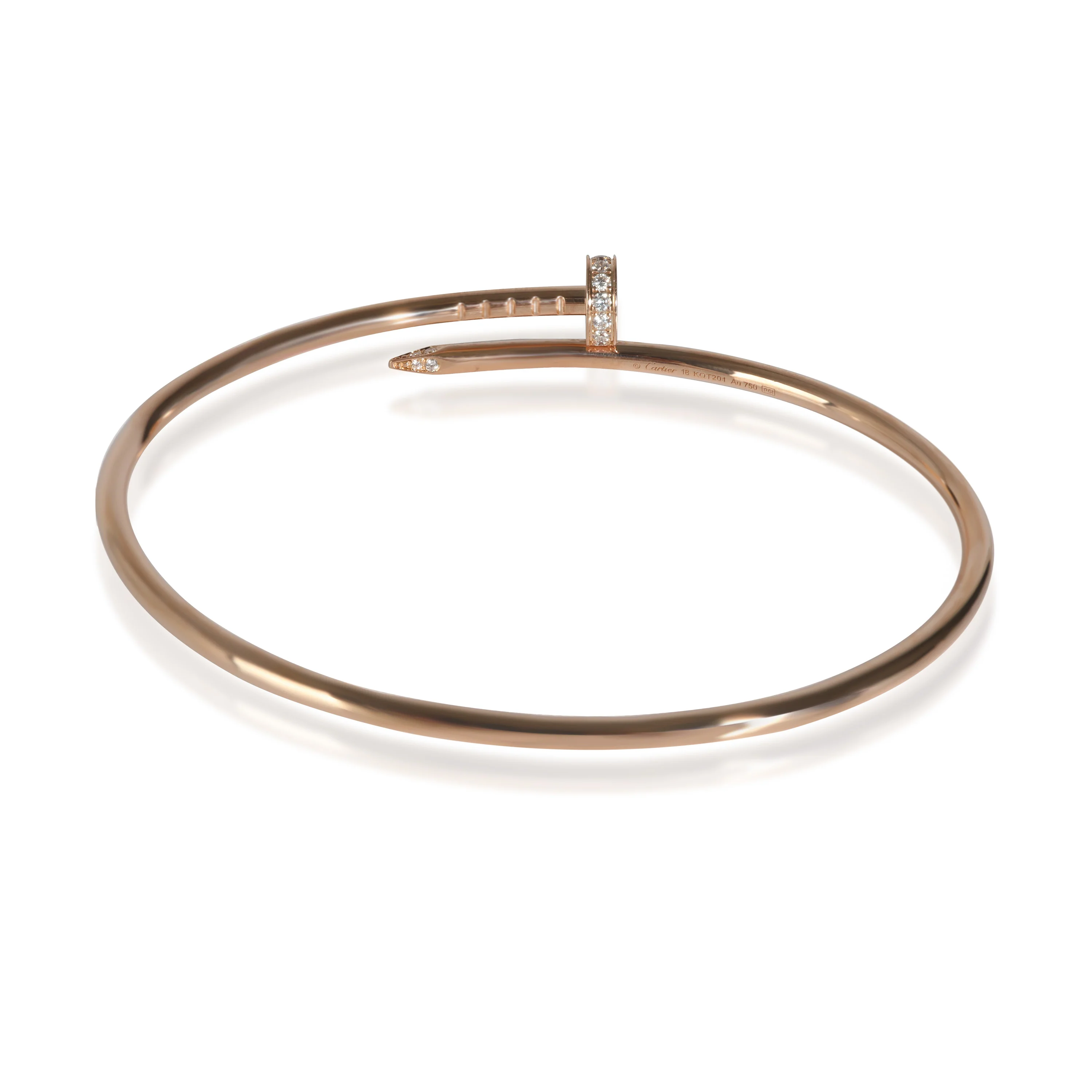 Juste Un Clou Bracelet, Diamonds, Small Model(Rose Gold) - Image 4