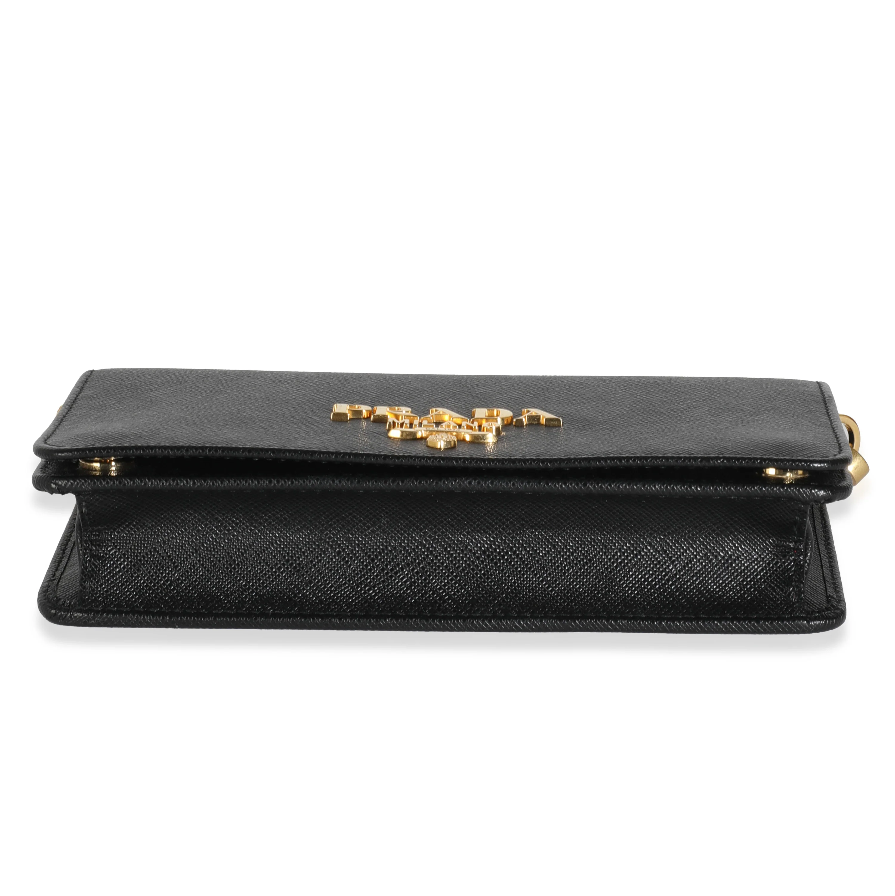 Black Saffiano Chain Wallet - Image 5