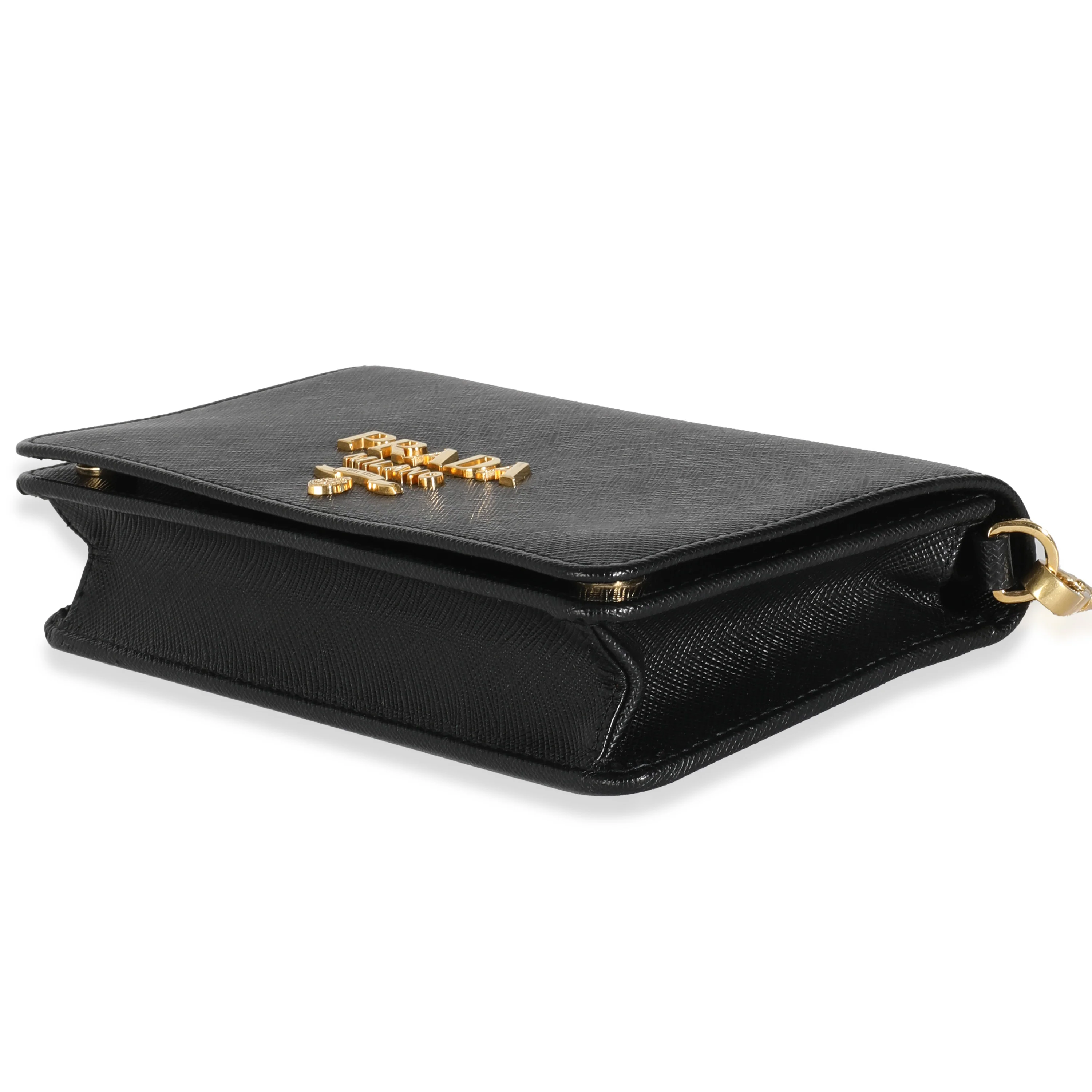 Black Saffiano Chain Wallet - Image 7