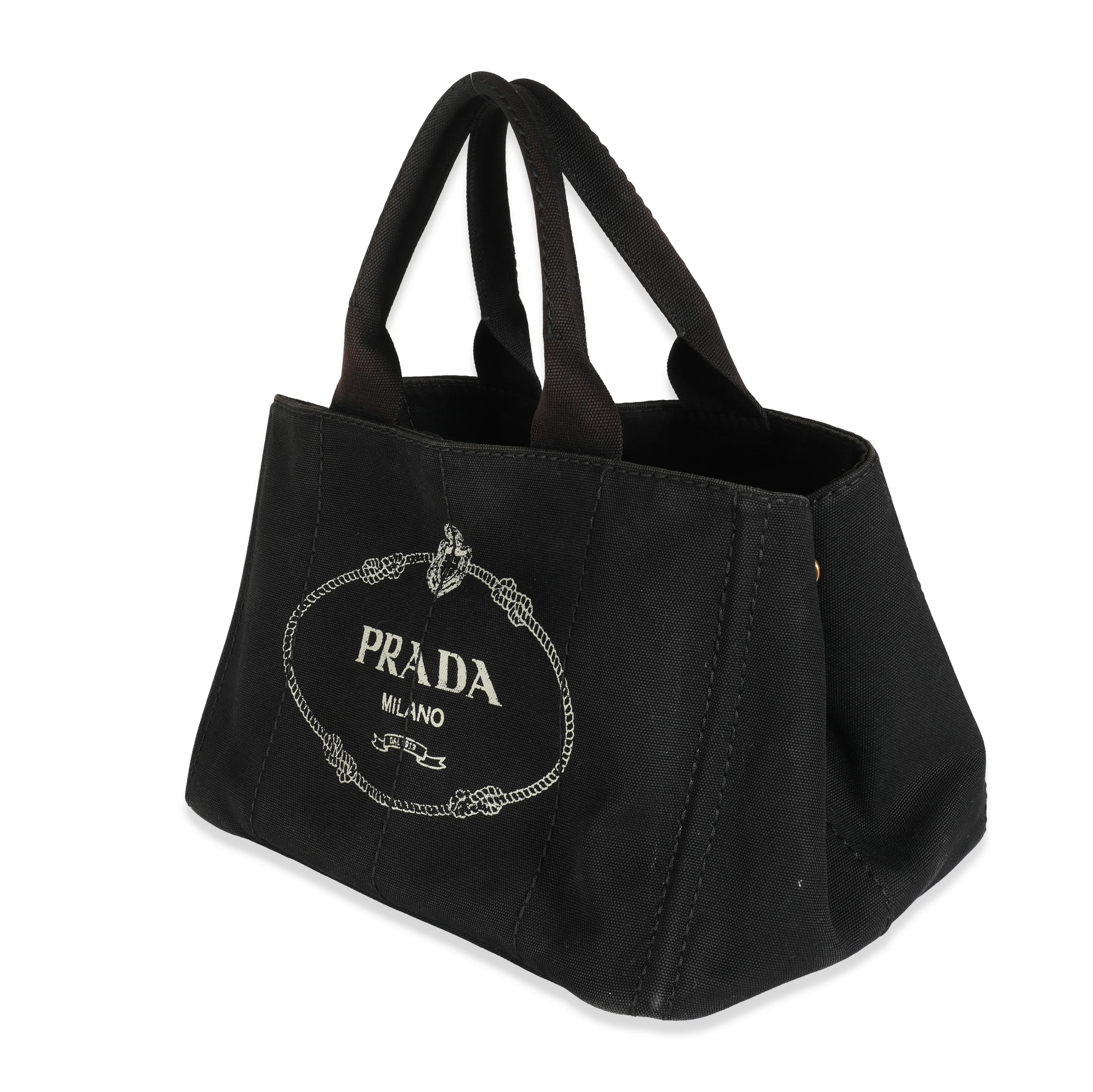 Black Canvas Logo Medium Canapa Tote - Image 2