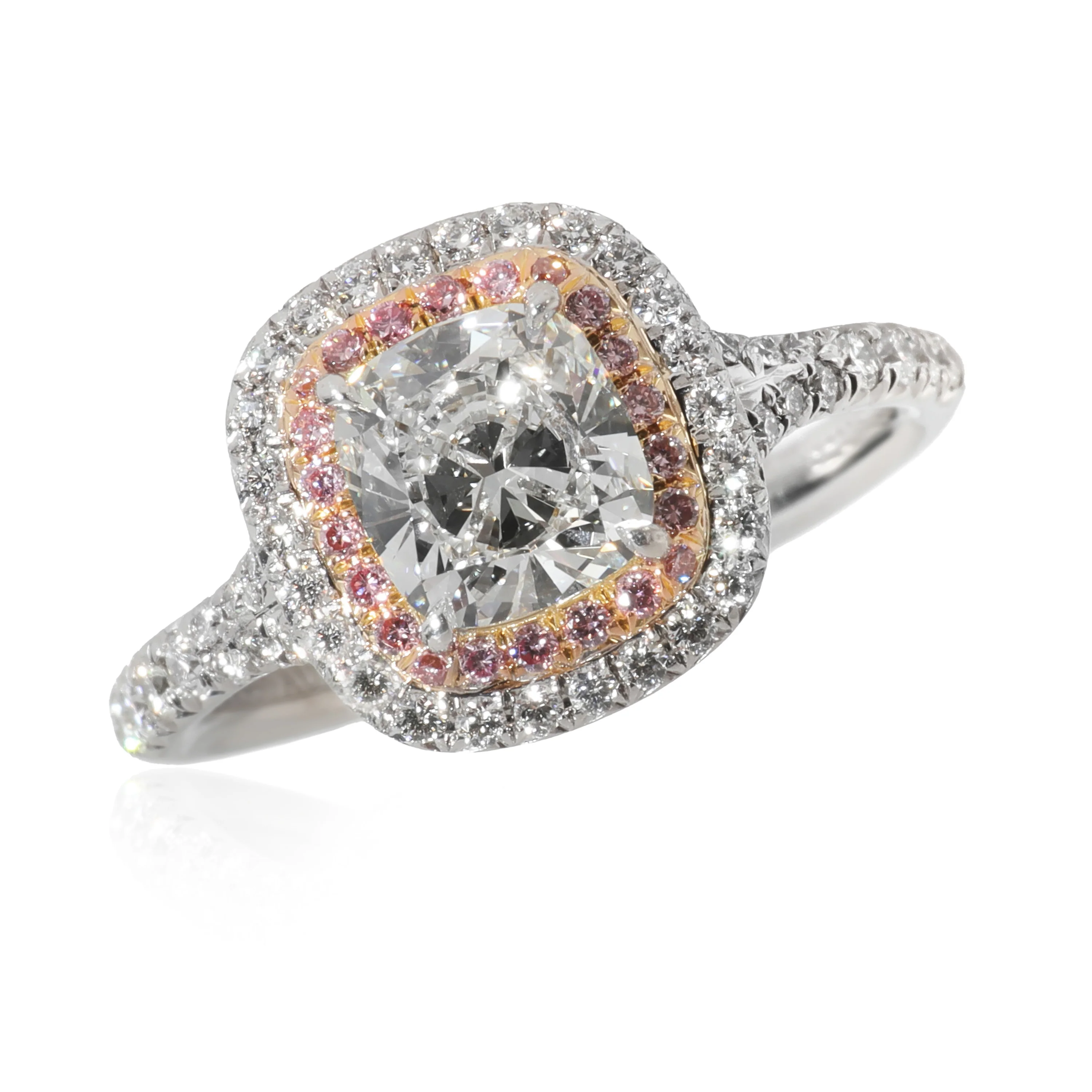 Soleste Engagement Ring in 18k Pink Gold/Platinum H VS1 1.52 CTW - Image 3