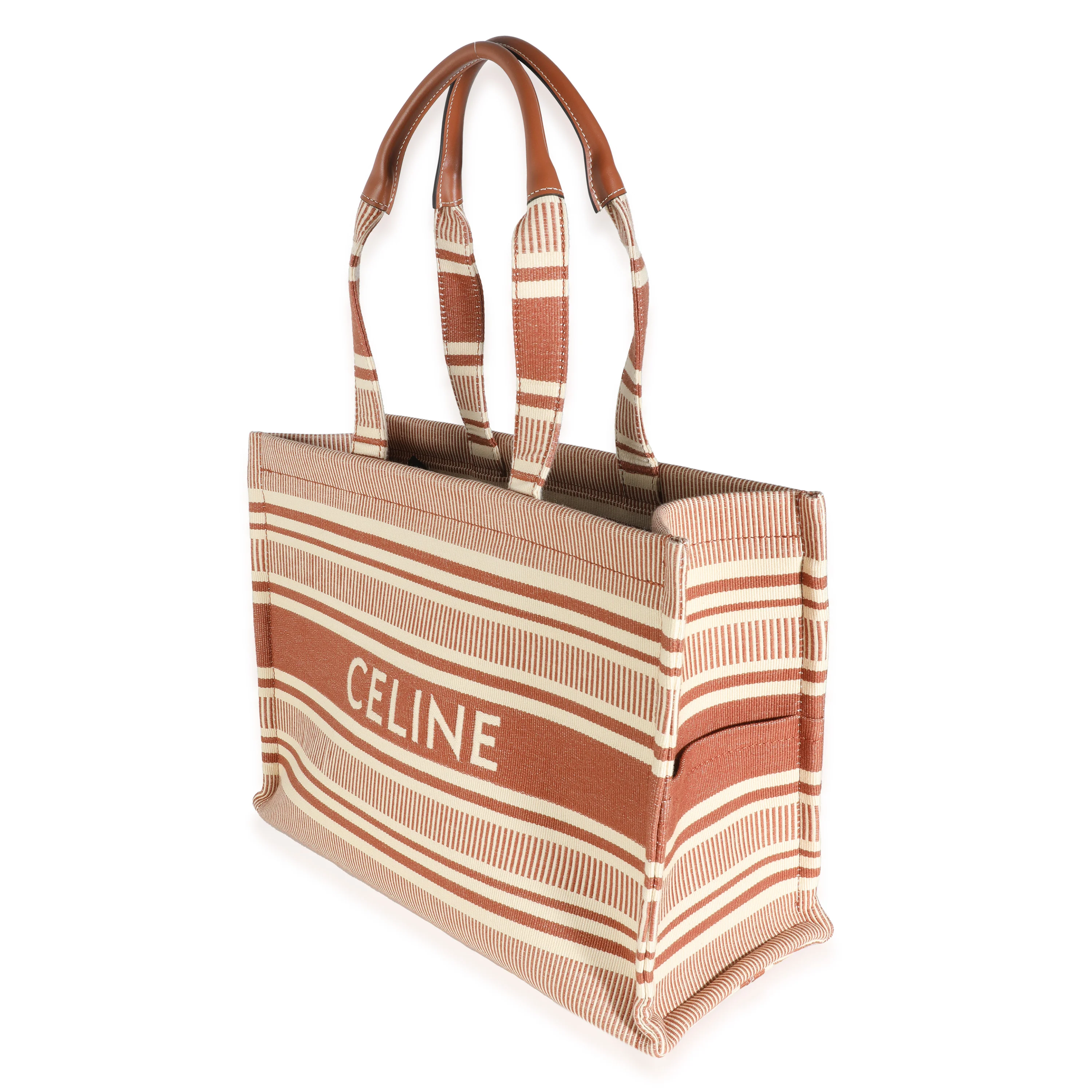 Sienna Striped Textile Large Cabas Thais - Image 2