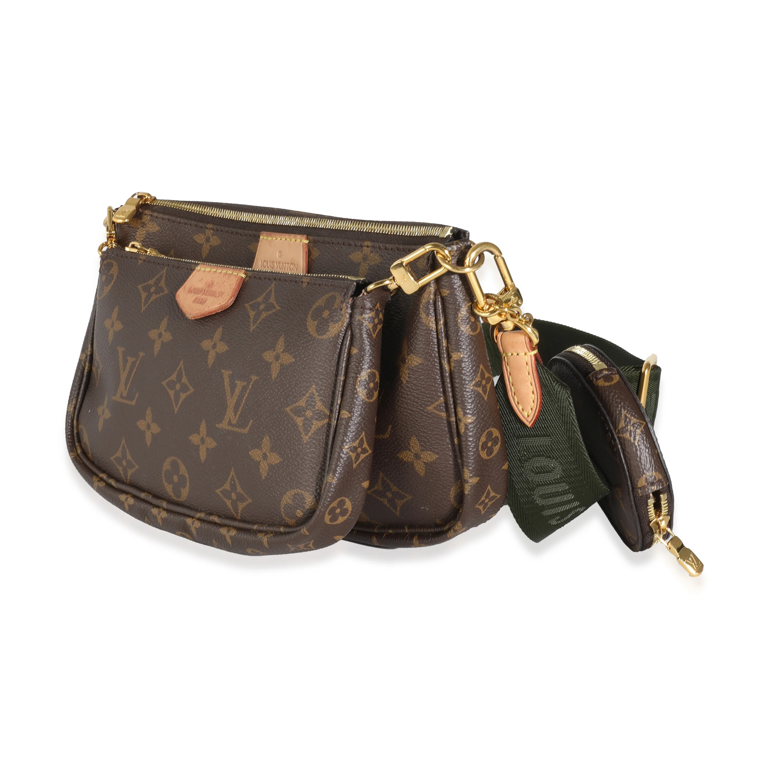 Khaki Monogram Canvas Multi Pochette Accessoires - Image 2