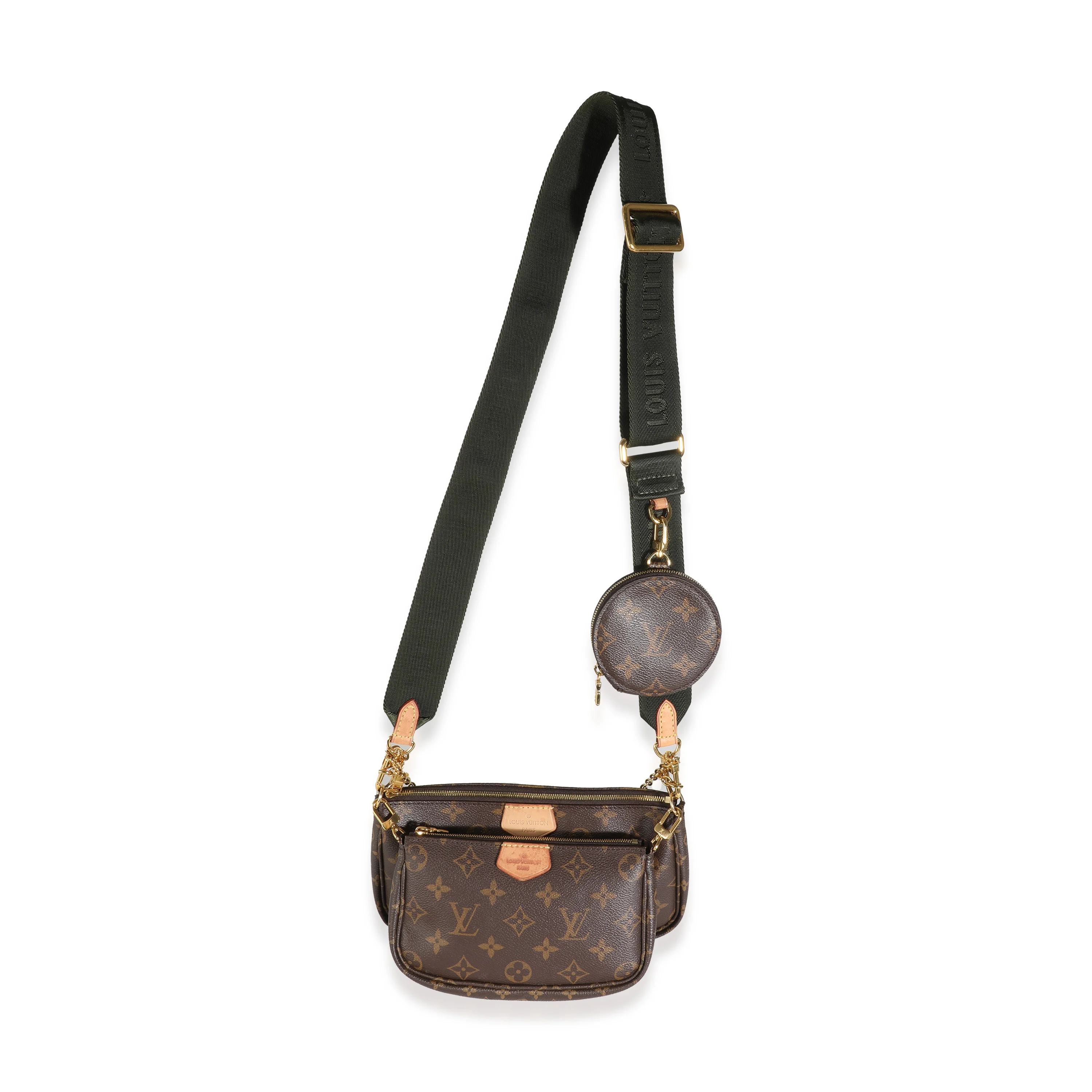 Khaki Monogram Canvas Multi Pochette Accessoires - Image 8
