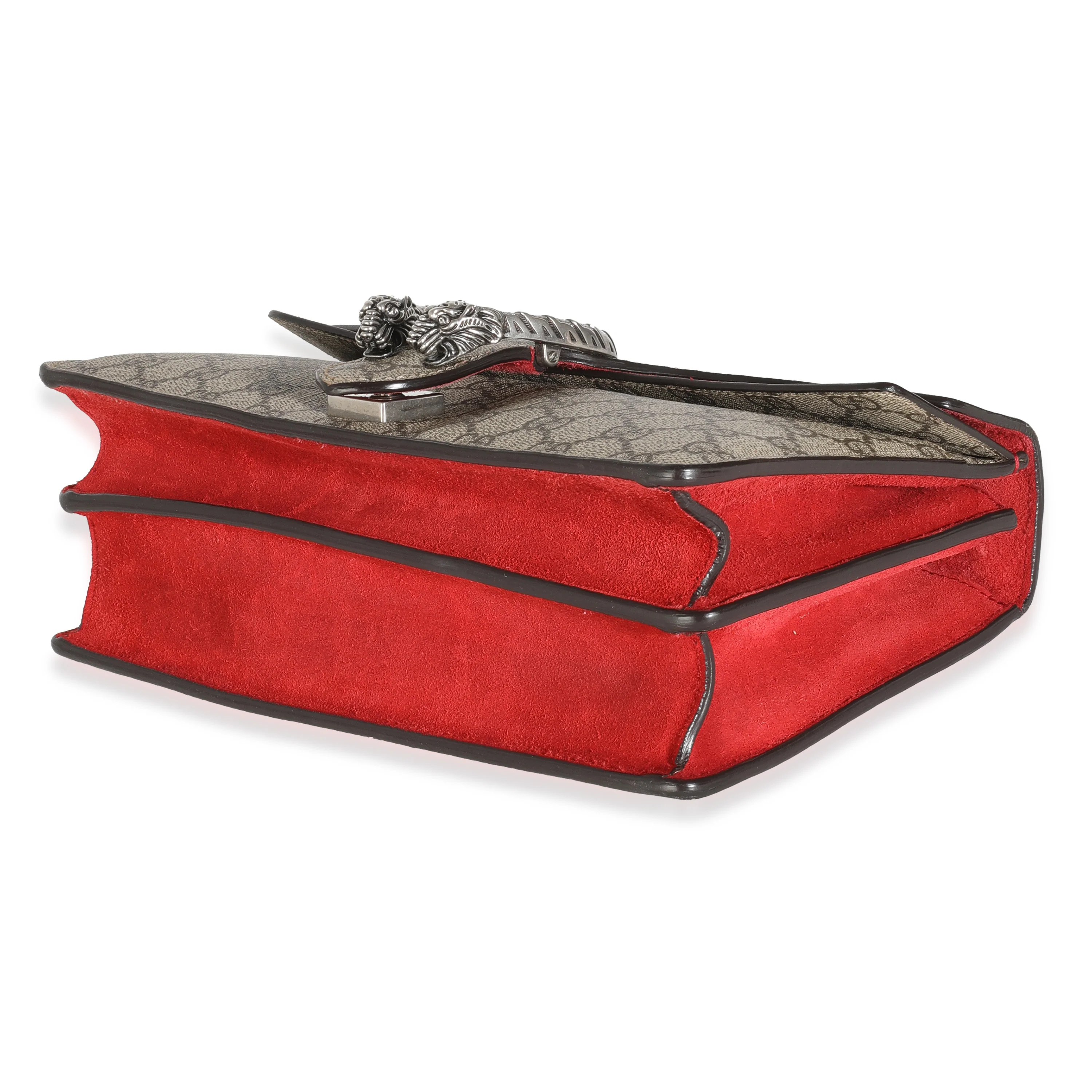 Red Suede Beige GG Supreme Canvas Small Dionysus - Image 7