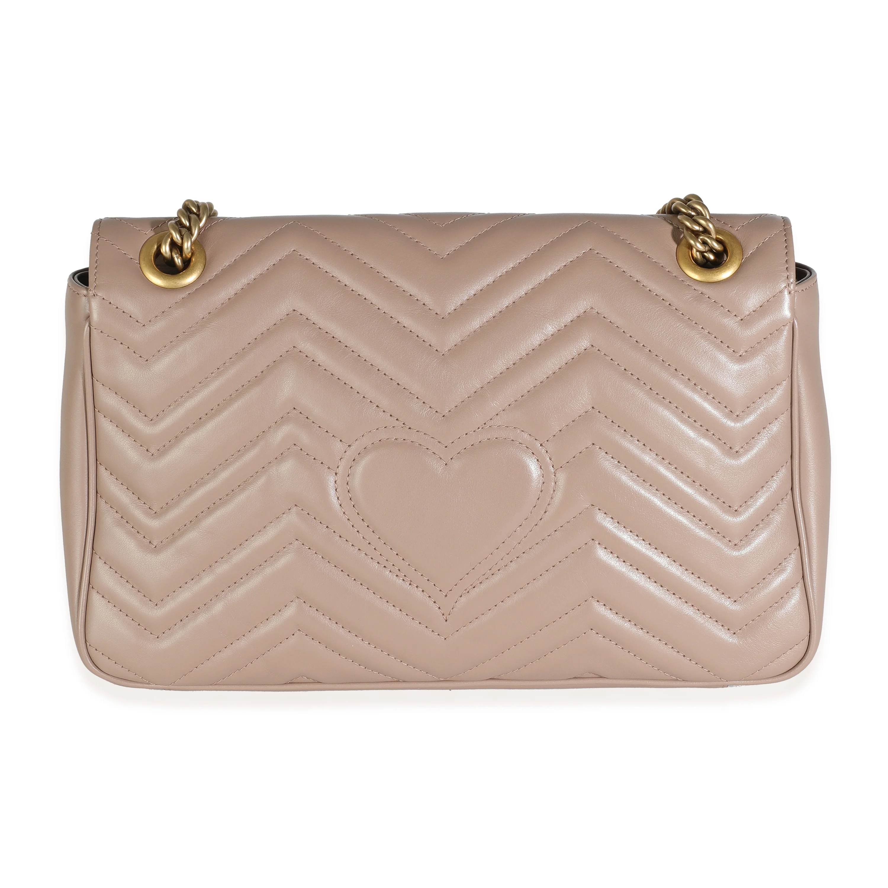 Porcelain Rose Matelasse Calfskin Medium Marmont Bag - Image 4