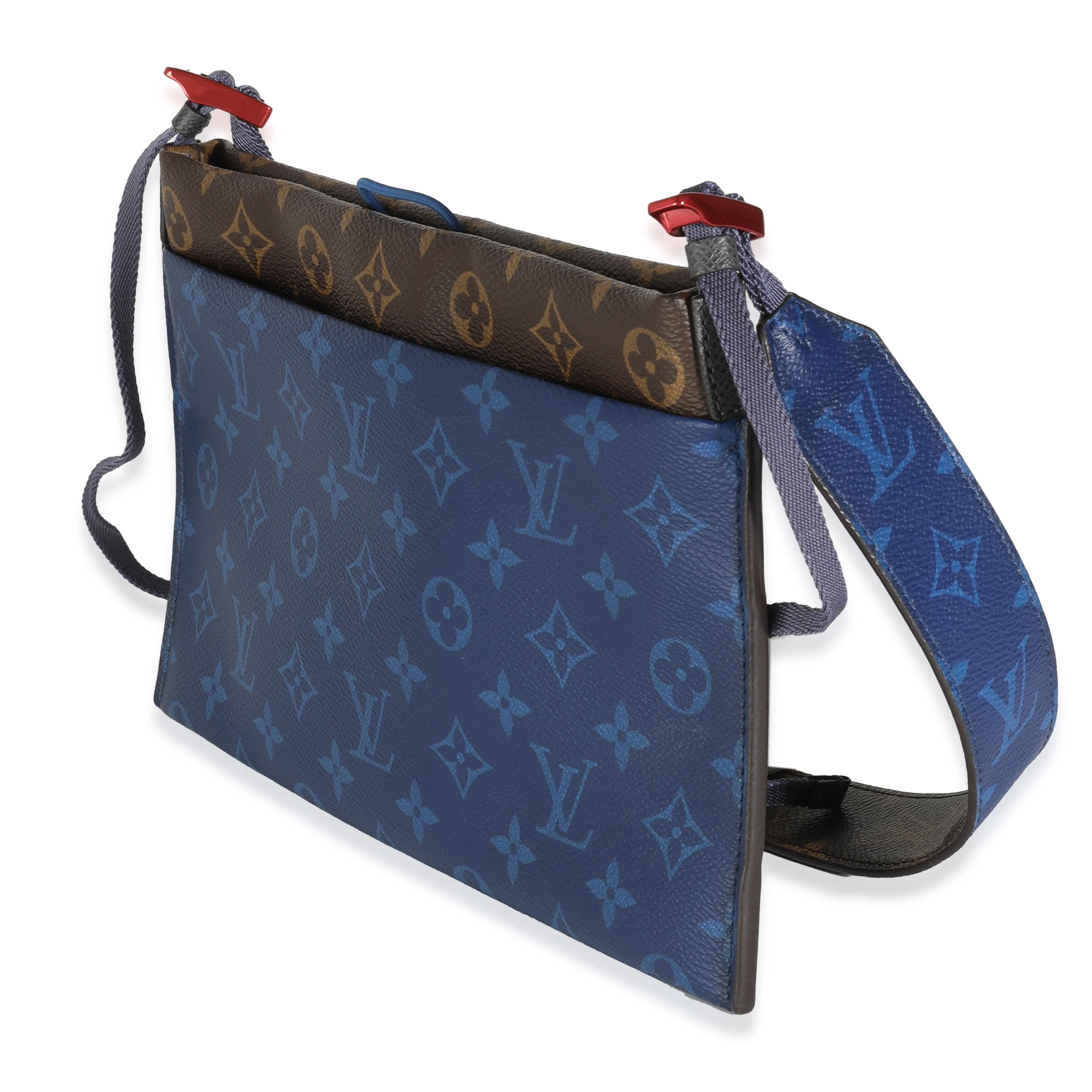Pacific Blue Monogram Canvas Small Outdoor Pouch - Image 2