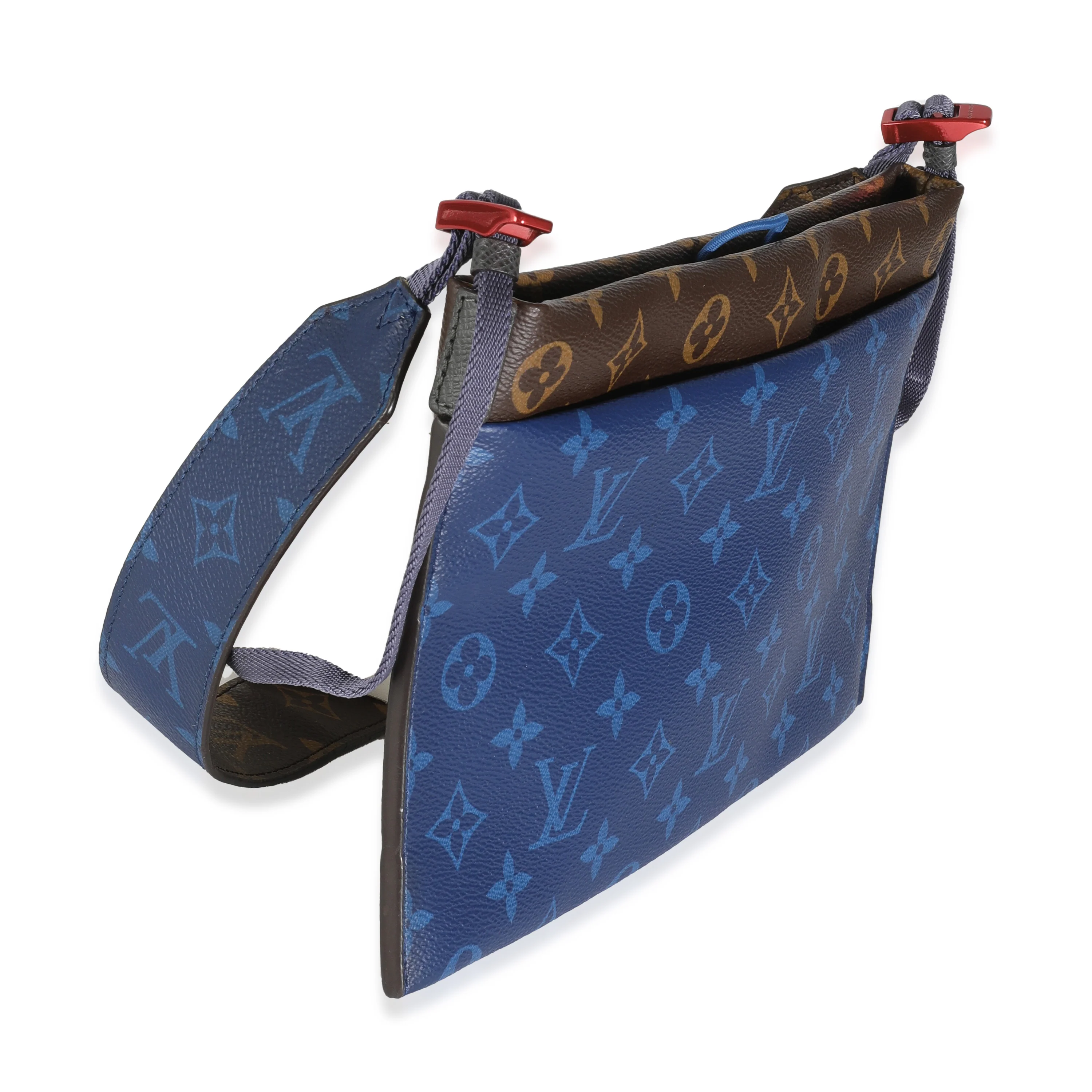 Pacific Blue Monogram Canvas Small Outdoor Pouch - Image 3