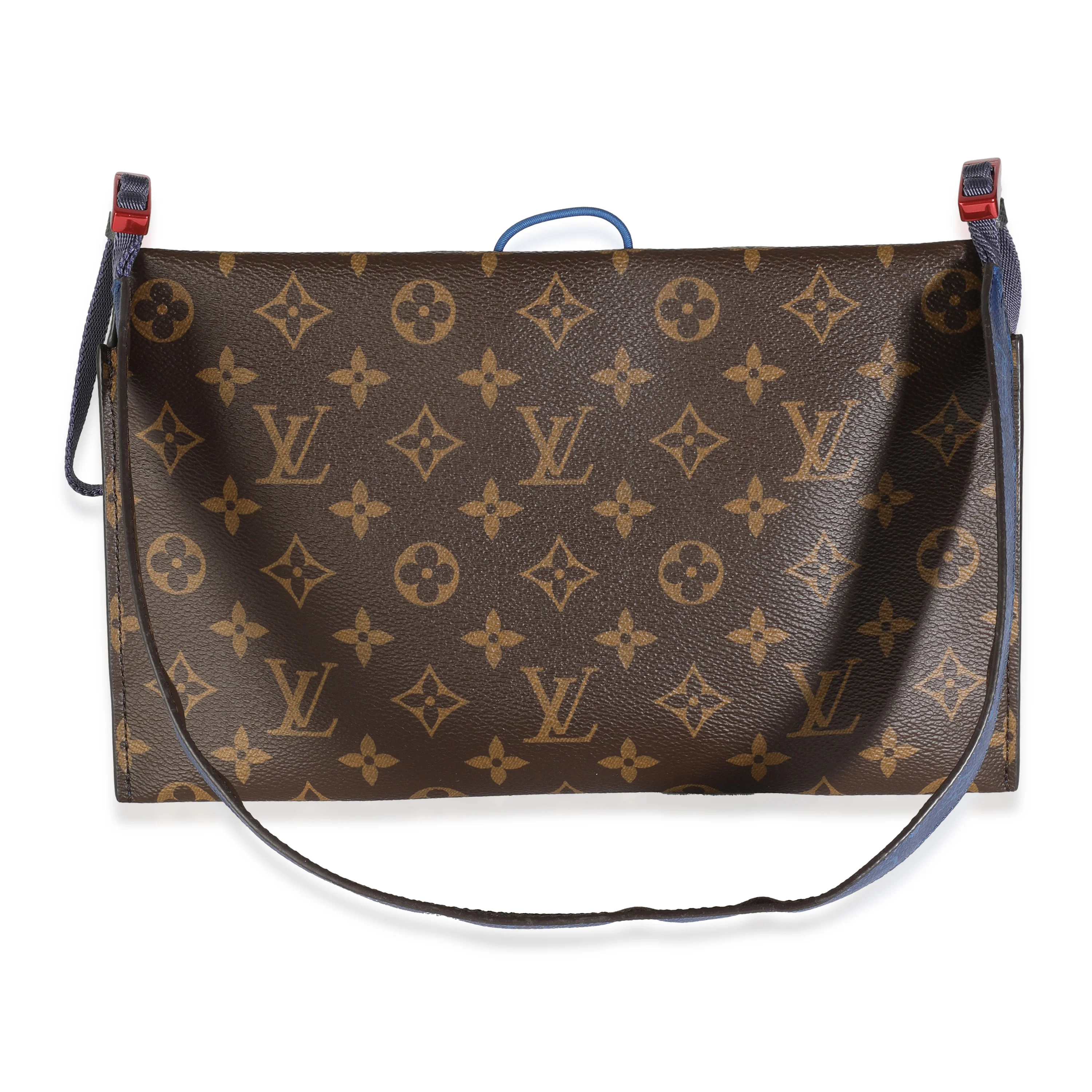 Pacific Blue Monogram Canvas Small Outdoor Pouch - Image 4