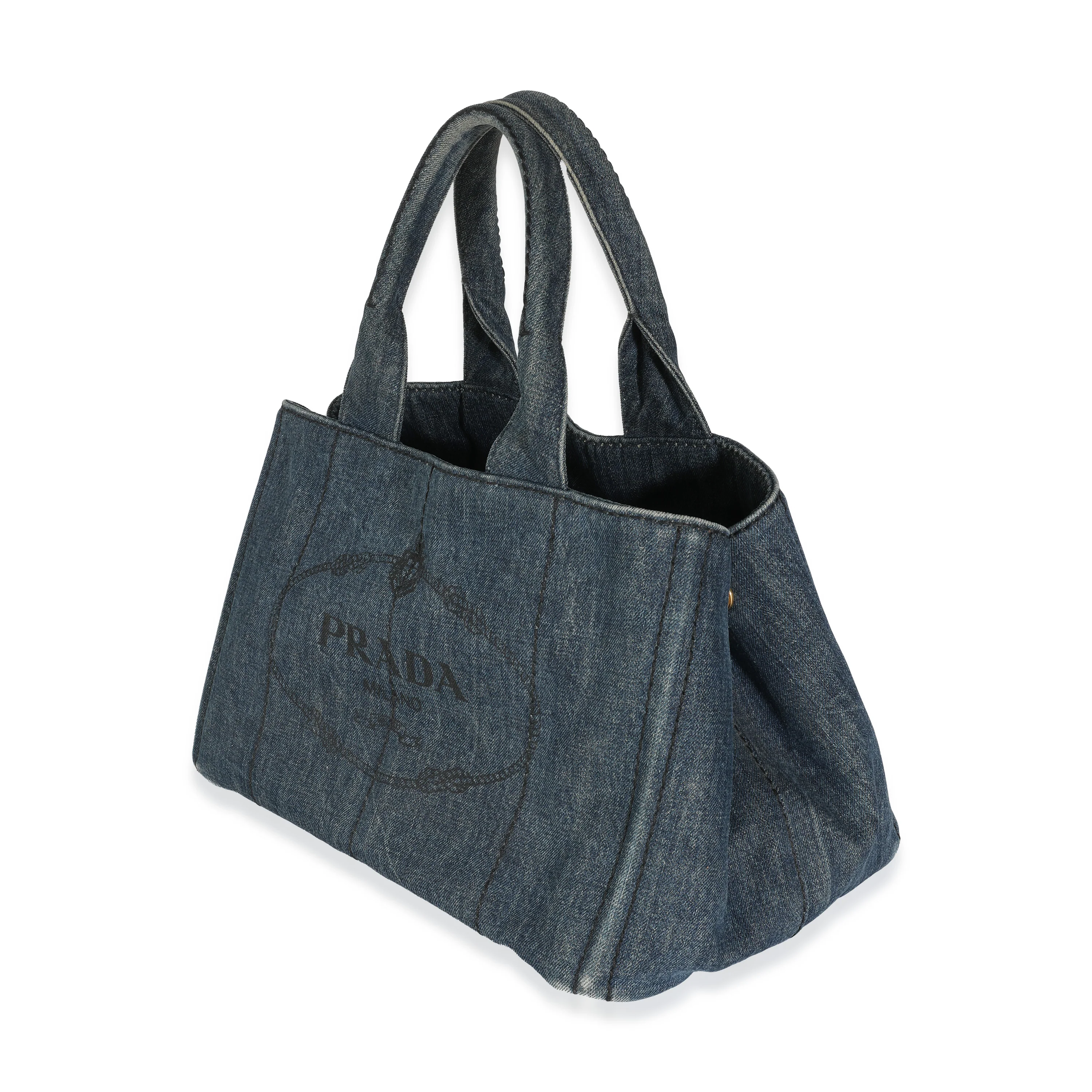 Blue Denim Medium Canapa Tote - Image 2