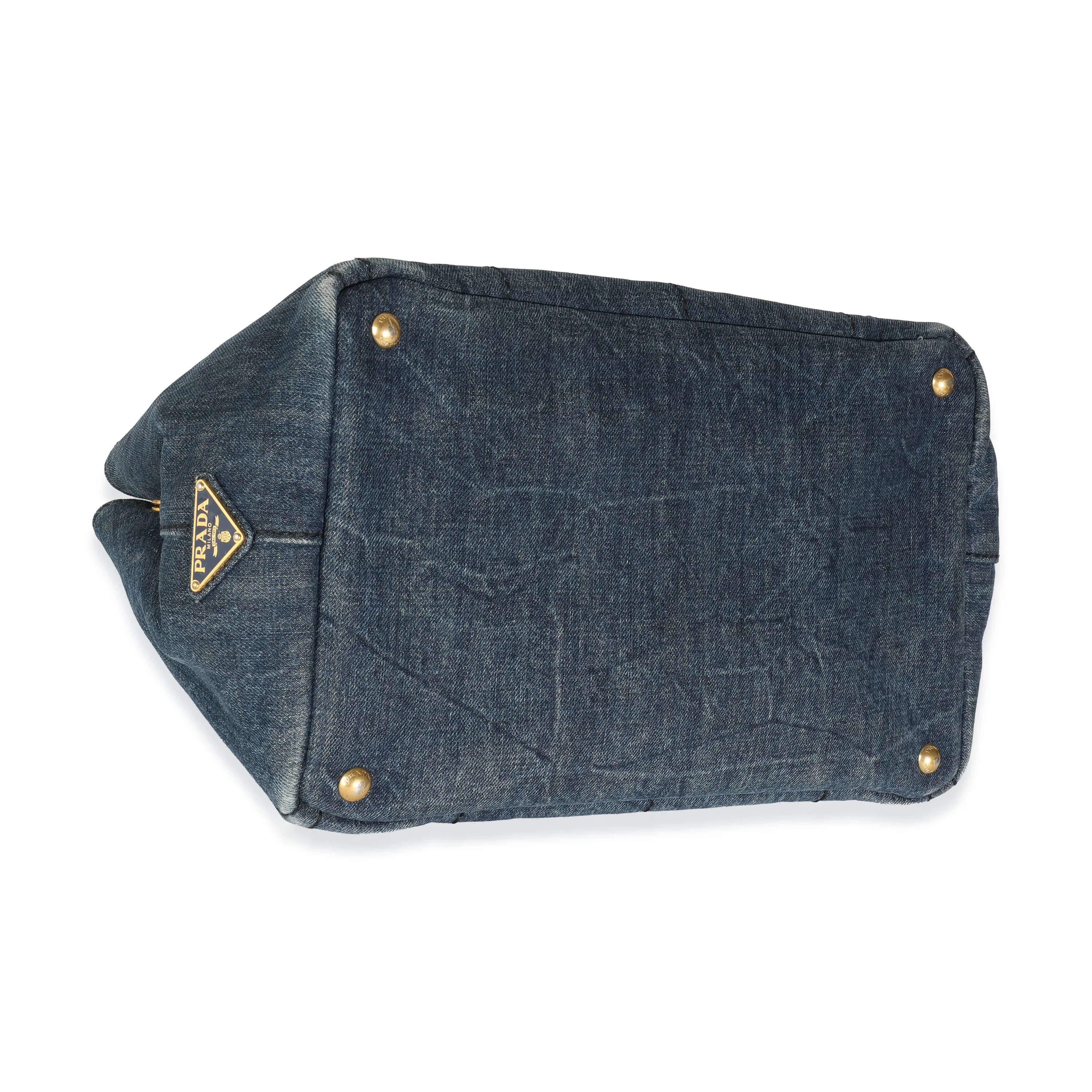 Blue Denim Medium Canapa Tote - Image 6