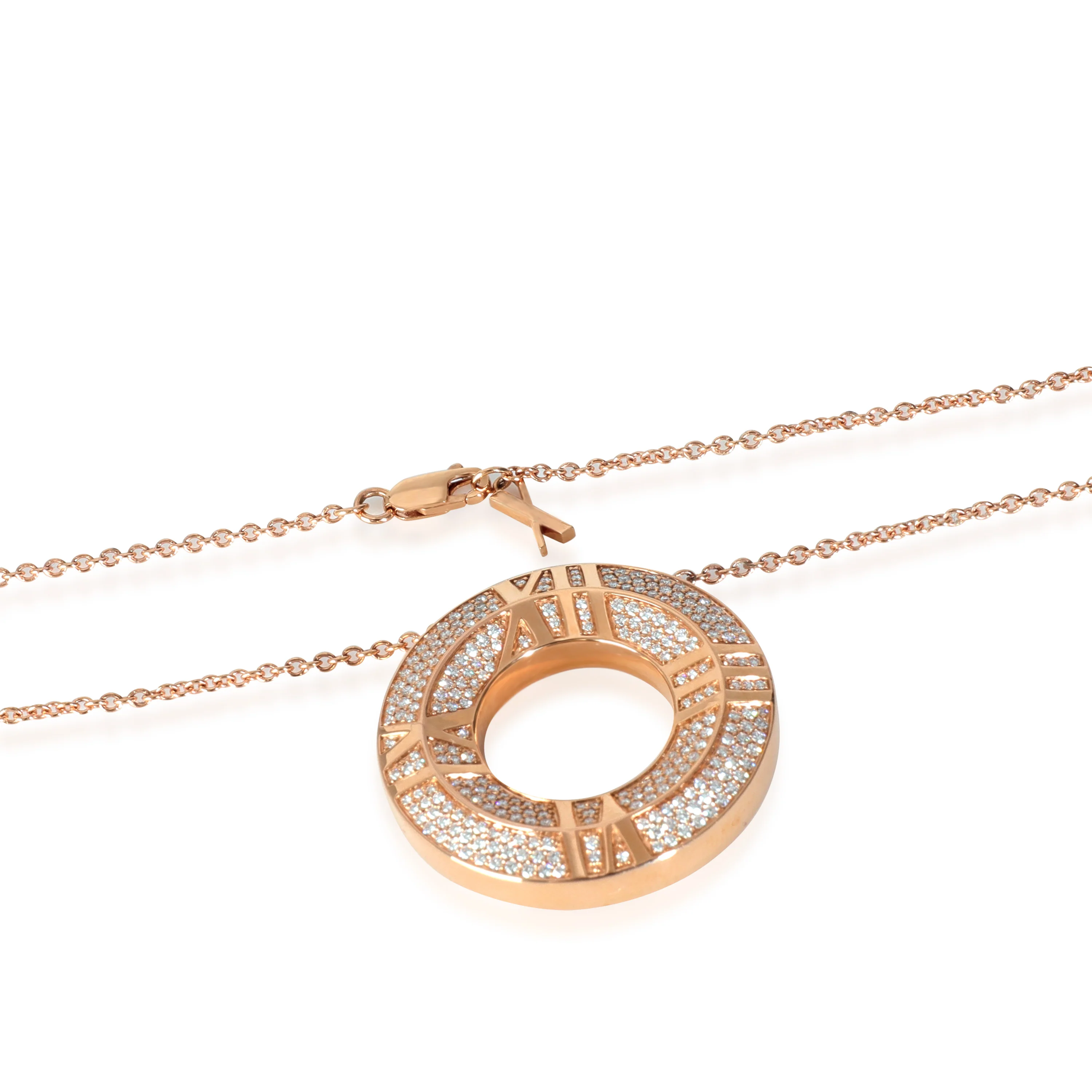 Atlas Diamond Pendant in 18k Rose Gold 0.57 CTW - Image 3