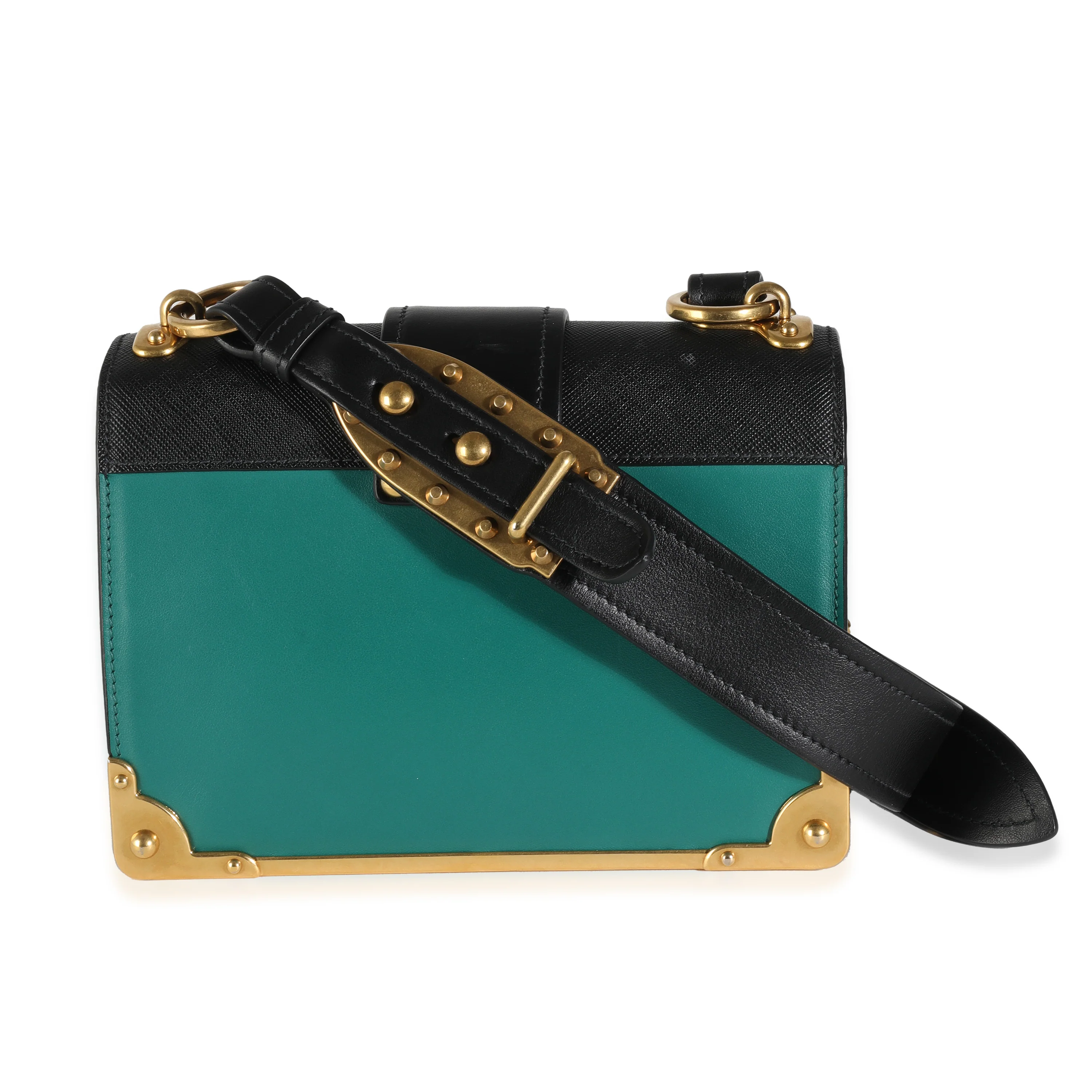 Black Saffiano Green City Calf Cahier Bag - Image 4